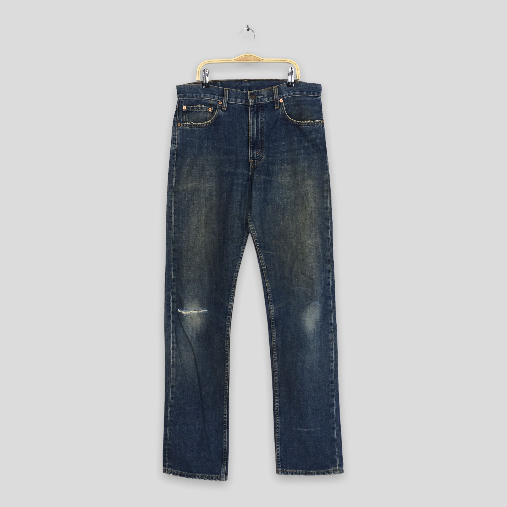 Levi's Size 31x34 Vintage Levis 505 Faded Stonewash Jeans S1952 Size US 31 - 1 Thumbnail
