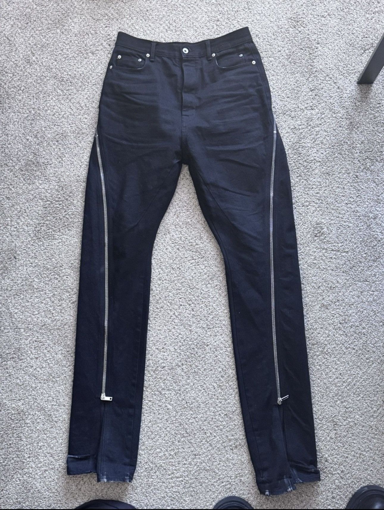 Rick Owens × Rick Owens Drkshdw Rick Owens Fogachine Bolan Banana Pants Drill Cotton 32 Size US 32 / EU 48 - 1 Thumbnail