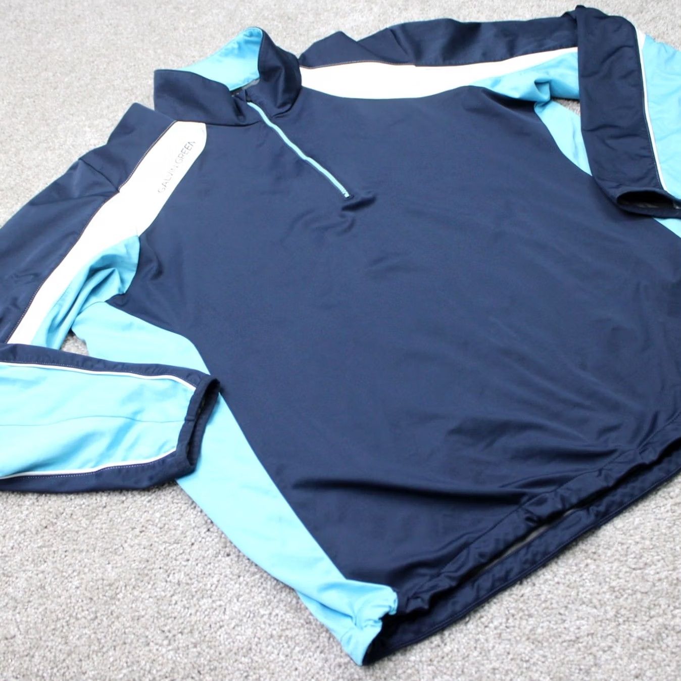 Galvin Green Galvin Green Jacket Mens Large Blue Gore Windstopper 1/4 Zip Golf Long Sleeve Size US L / EU 52-54 / 3 - 5 Thumbnail