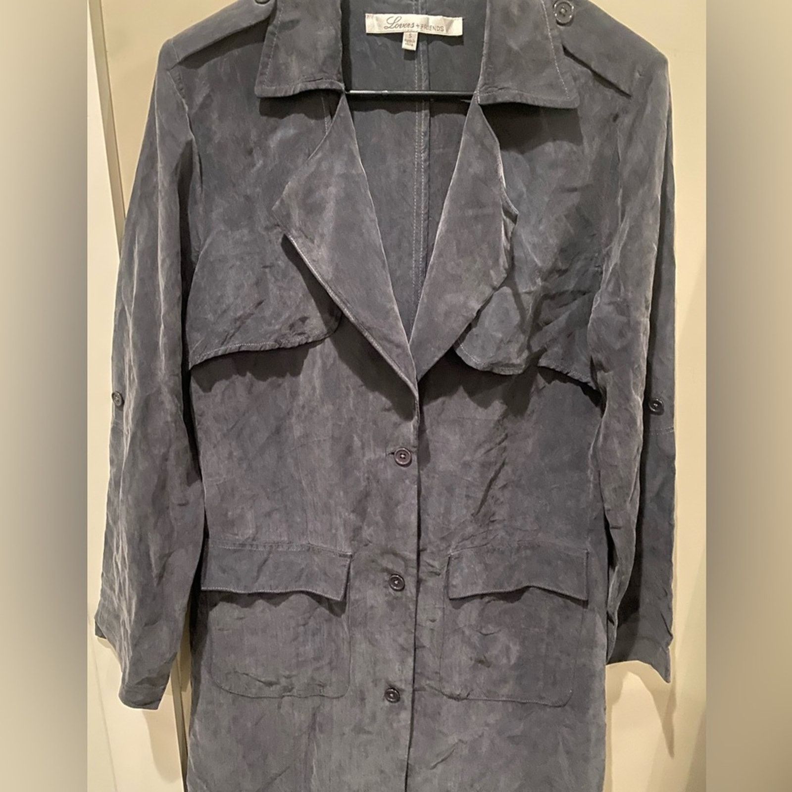 Other Lovers and Friends Midnight Run Trench Coat SZ. S Size S / US 4 / IT 40 - 3 Thumbnail