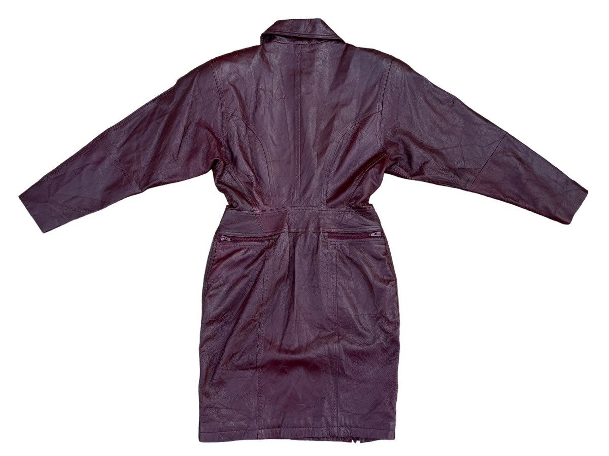 Vintage Vintage Unknown Fade Patina Leather Zipper Biker Dress Size XS / US 0-2 / IT 36-38 - 15 Thumbnail