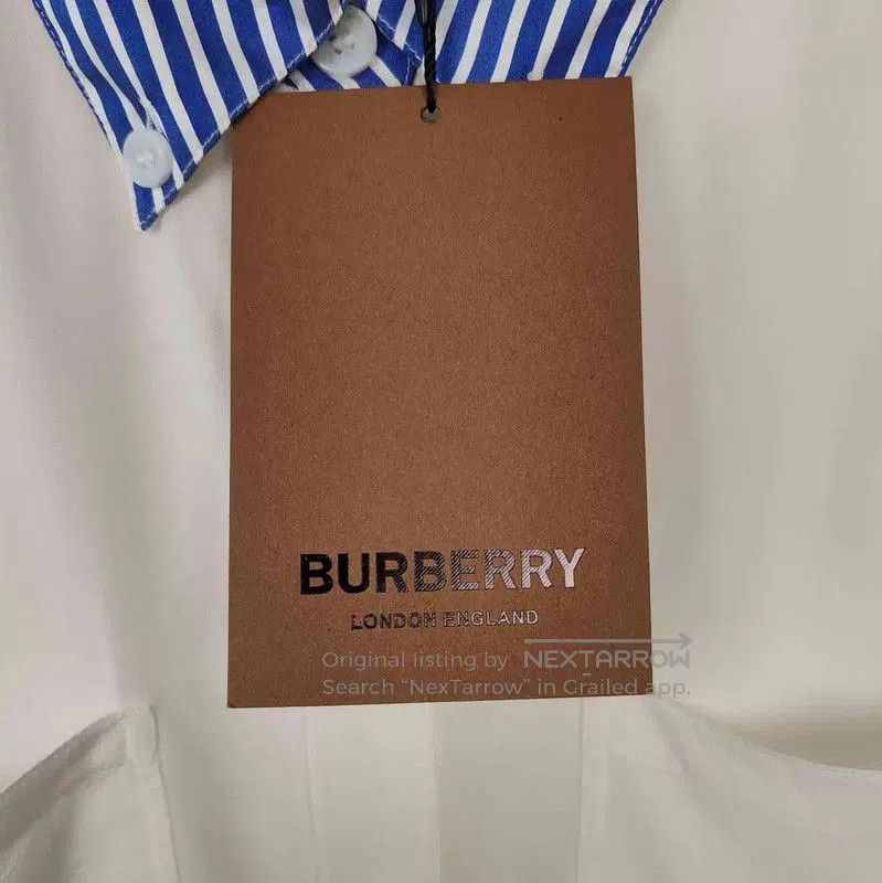 Burberry Burberry White Silk Women's Shirt. Size L / US 10 / IT 46 - 3 Thumbnail