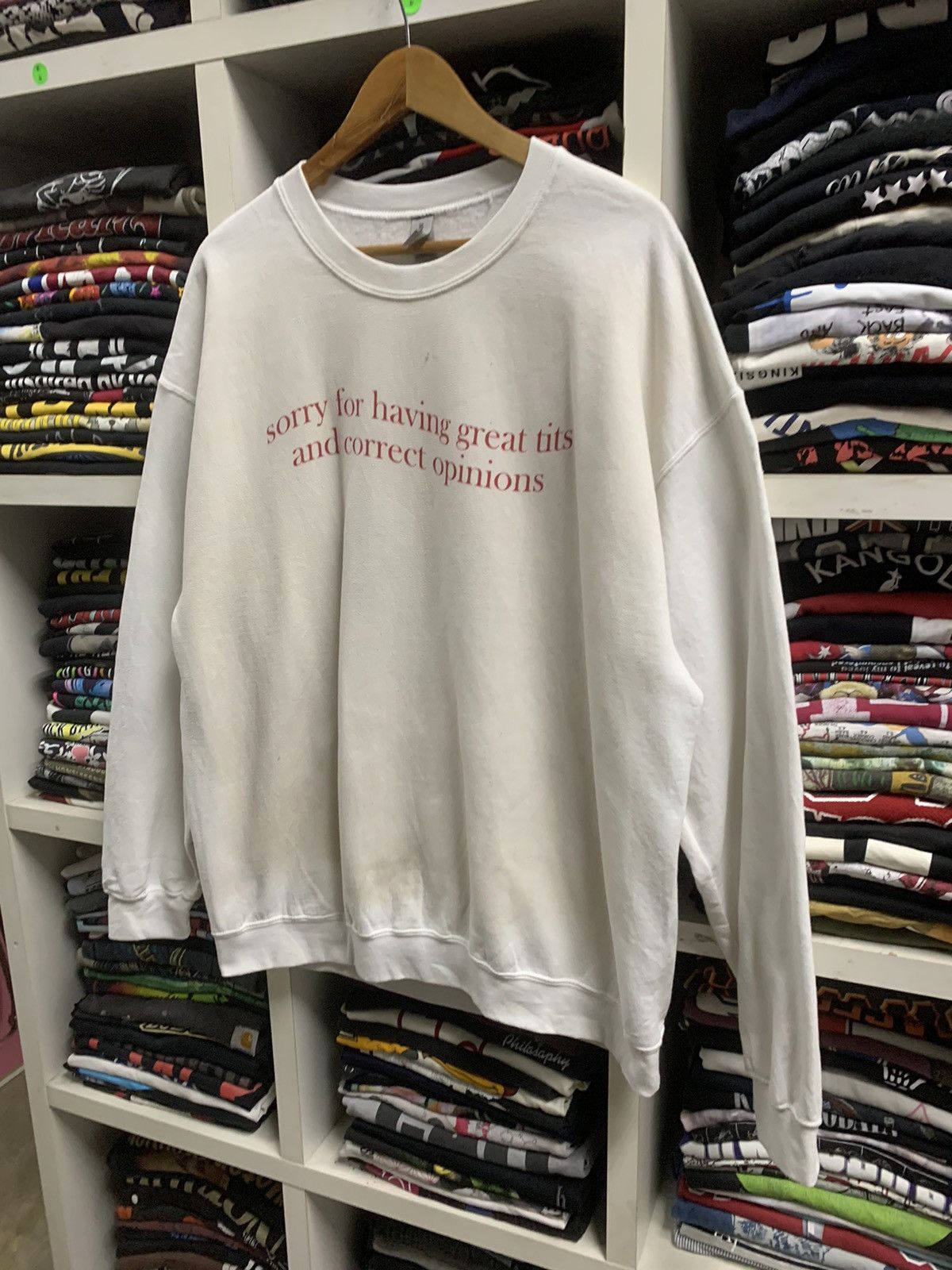 Gildan × Vintage Vintage sorry Sweater Size US XL / EU 56 / 4 - 5 Thumbnail