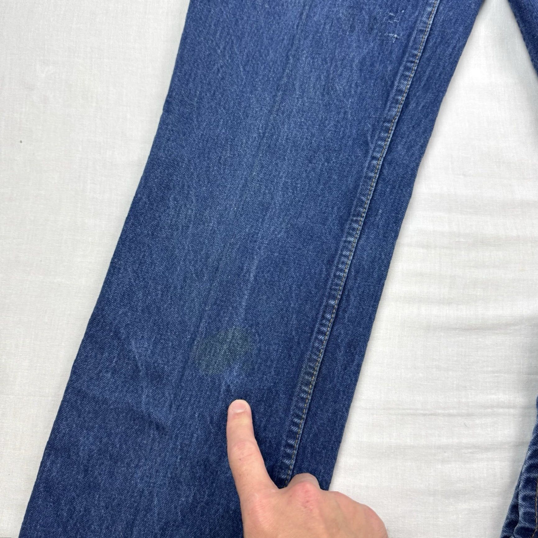 Levi's VINTAGE Levi's 522 Jeans Women’s 24x31 Tapered High Waisted 1970s 1980s Blue Size 42" / US 20 - 3 Thumbnail