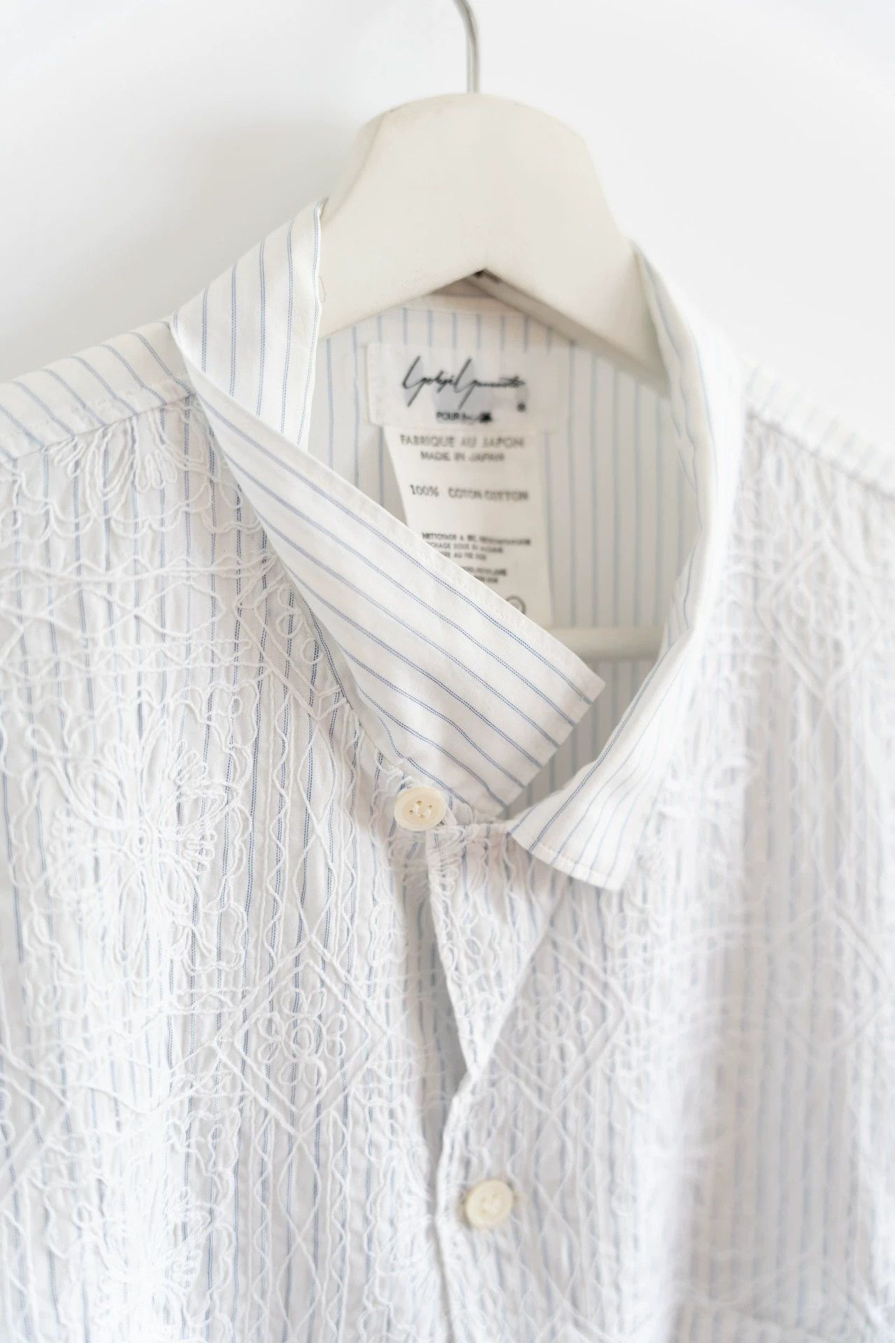 Yohji Yamamoto Yohji Yamamoto 85SS Tuareg Emb Cuban Cotton Shirt One Size Size US M / EU 48-50 / 2 - 5 Thumbnail