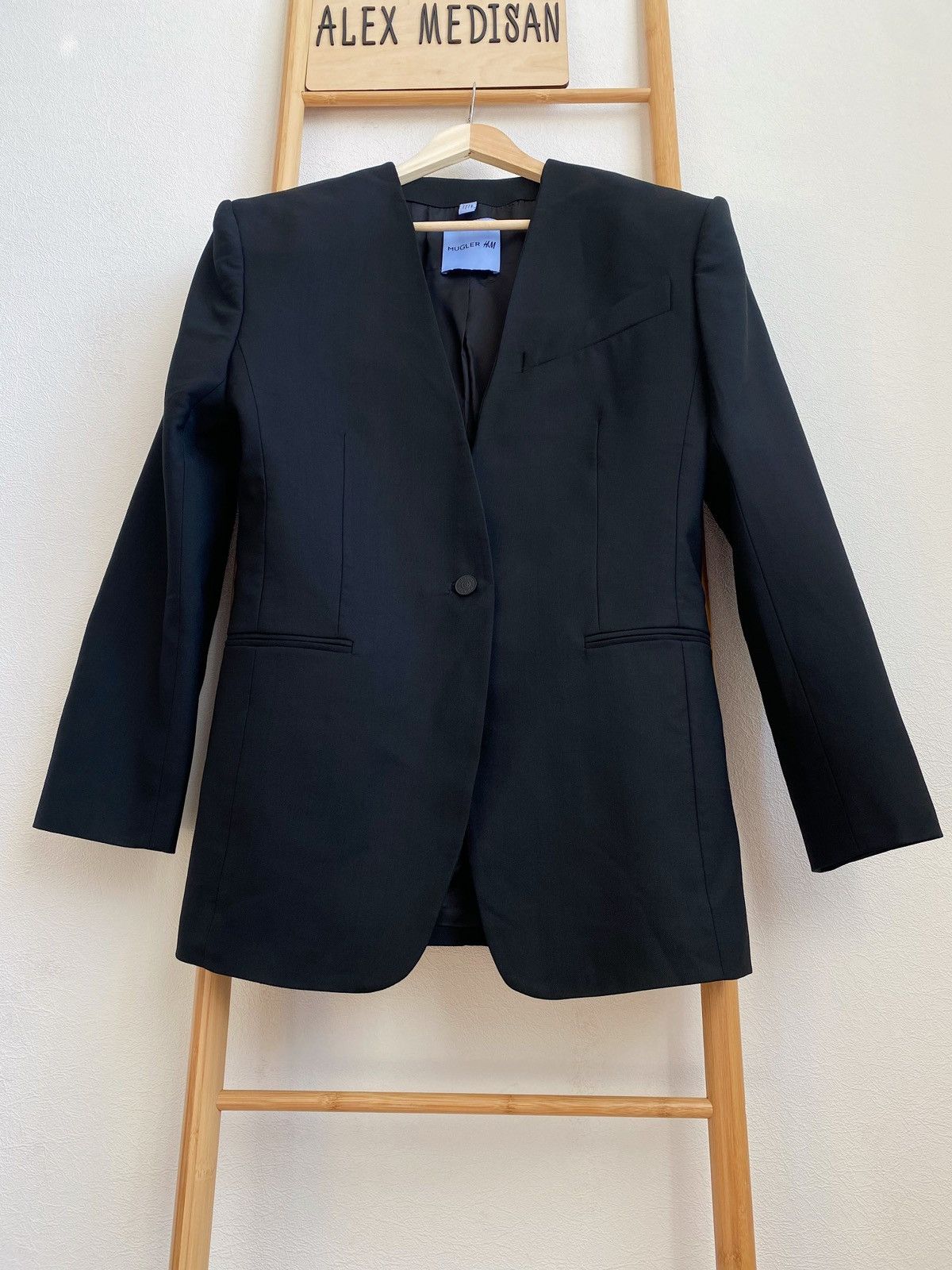 H&M × Mugler × Thierry Mugler Mugler x H&M Oversized Wool Blazer Size M / US 6-8 / IT 42-44 - 3 Thumbnail