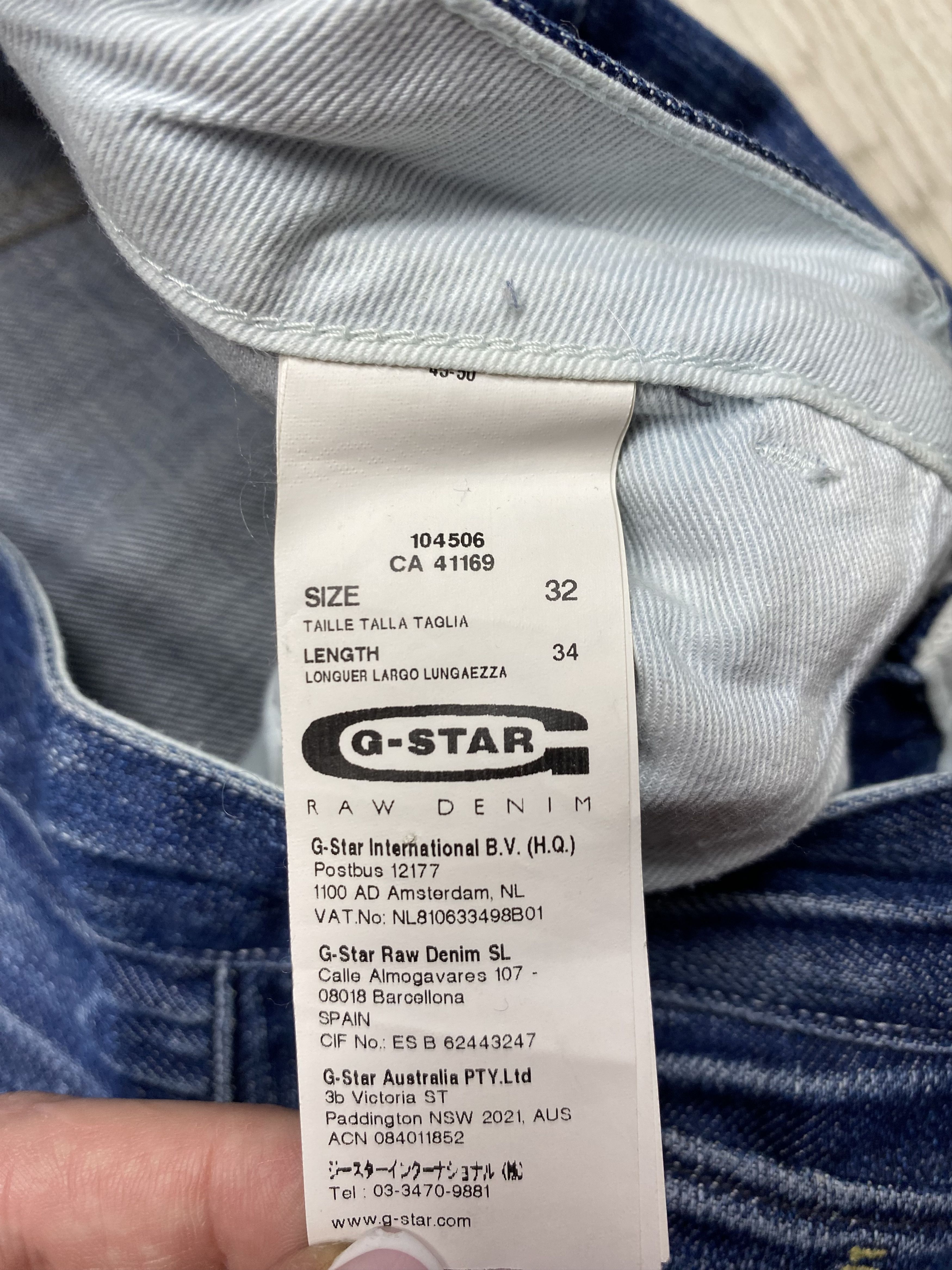 G-Star G Star Raw Vintage Mens Denim Dock Pants Double Knee Jeans Size US 32 / EU 48 - 4 Thumbnail