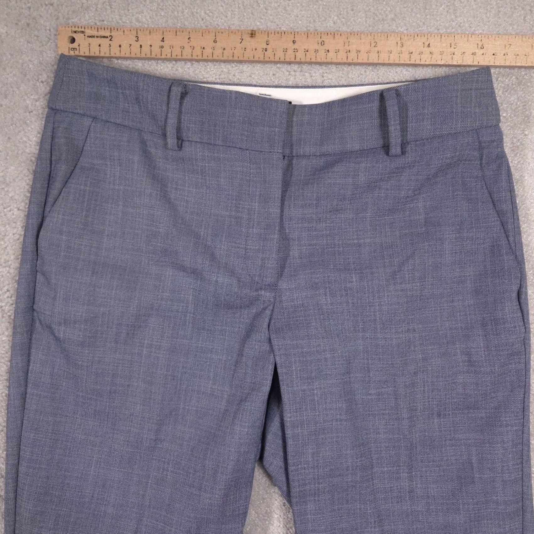 Talbots Talbots Pants Womens 10 Gray Hampshire Ankle Twill Slim Zip Stretch Work Size 32" / US 10 / IT 46 - 5 Thumbnail