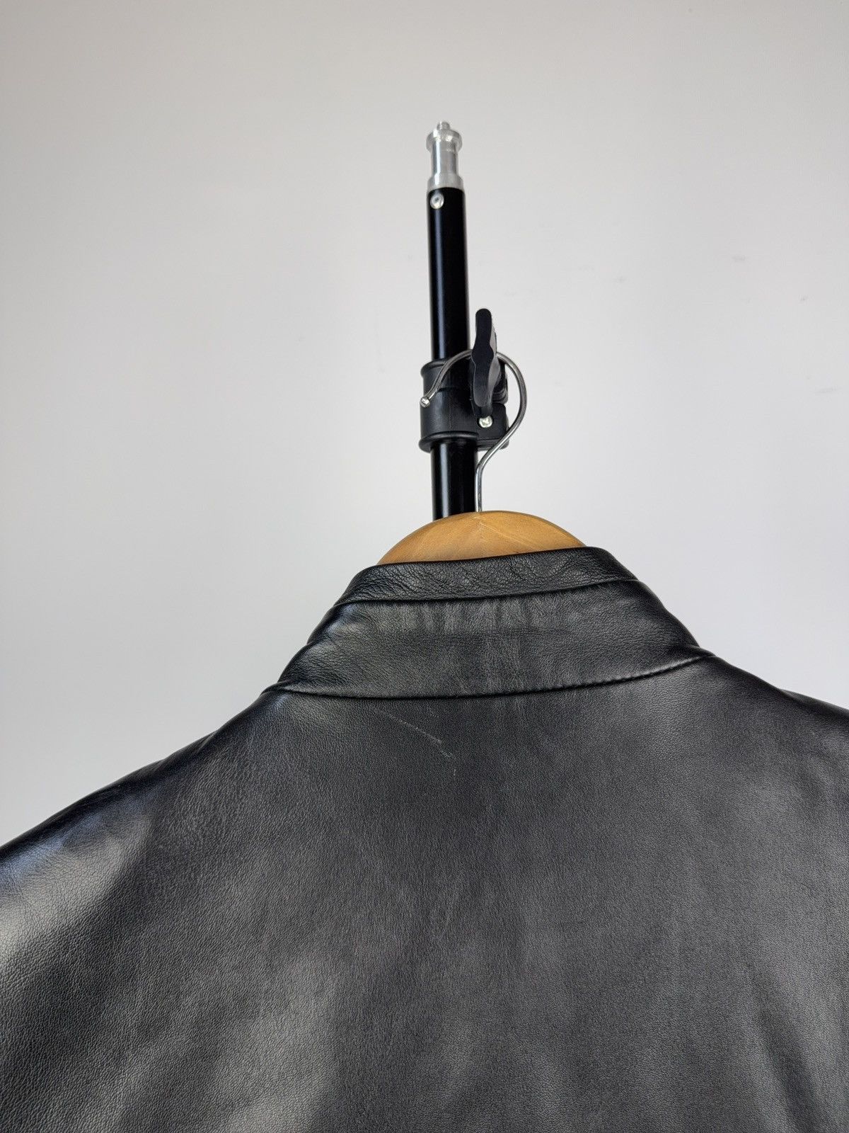 Vintage Vintage 90s Leather Opium Punk Coat Trench Retro Y2K Size M / US 6-8 / IT 42-44 - 12 Thumbnail