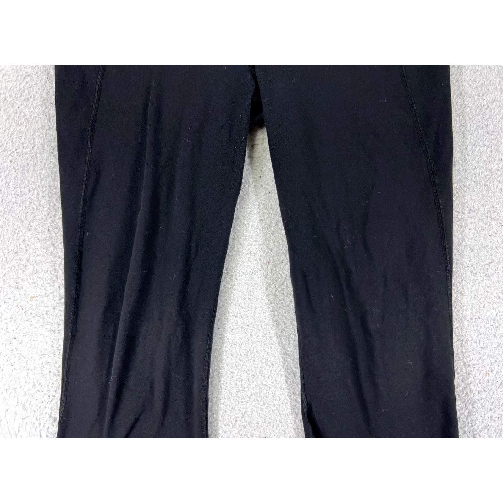 Lululemon Lululemon Pants Womens Black Blue 8 Tadasana Slit Crop Yoga Luon Fabric Size 30" / US 8 / IT 44 - 3 Thumbnail