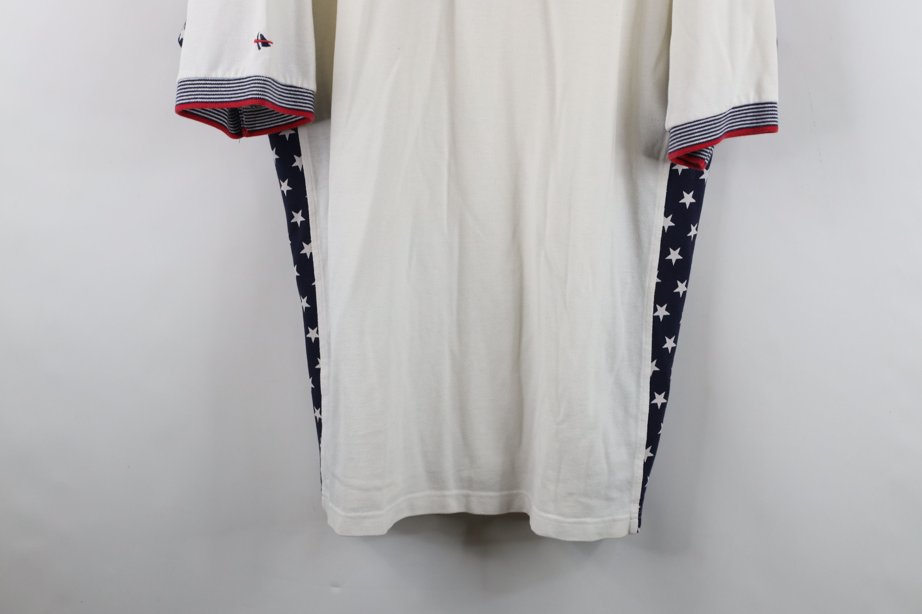 Vintage Vintage 90s Cleveland Indians Baseball USA Flag Polo Shirt Size US XL / EU 56 / 4 - 3 Thumbnail