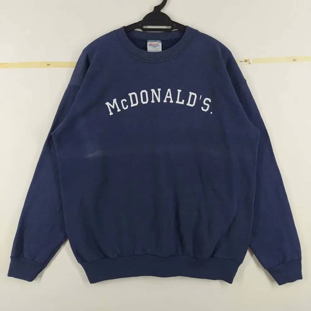 Hanes × Junk Food × Vintage Vintage McDonald's Big Spell Out Logo By Hanes Sun Faded Size US M / EU 48-50 / 2 - 1 Thumbnail