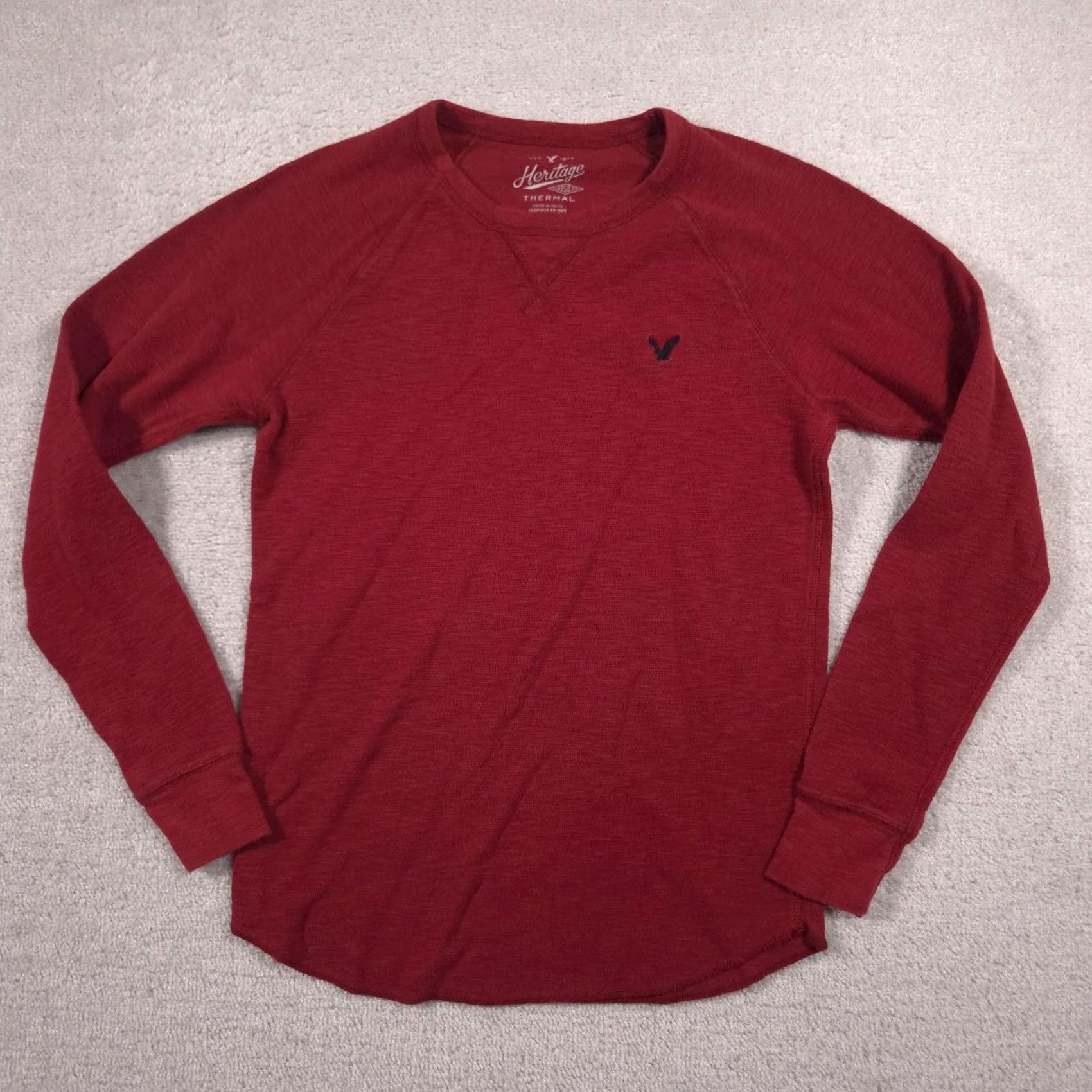 American Eagle Outfitters American Eagle Outfitters Shirt Mens M Red Thermal Crewneck Long Sleeve Size US M / EU 48-50 / 2 - 2 Thumbnail