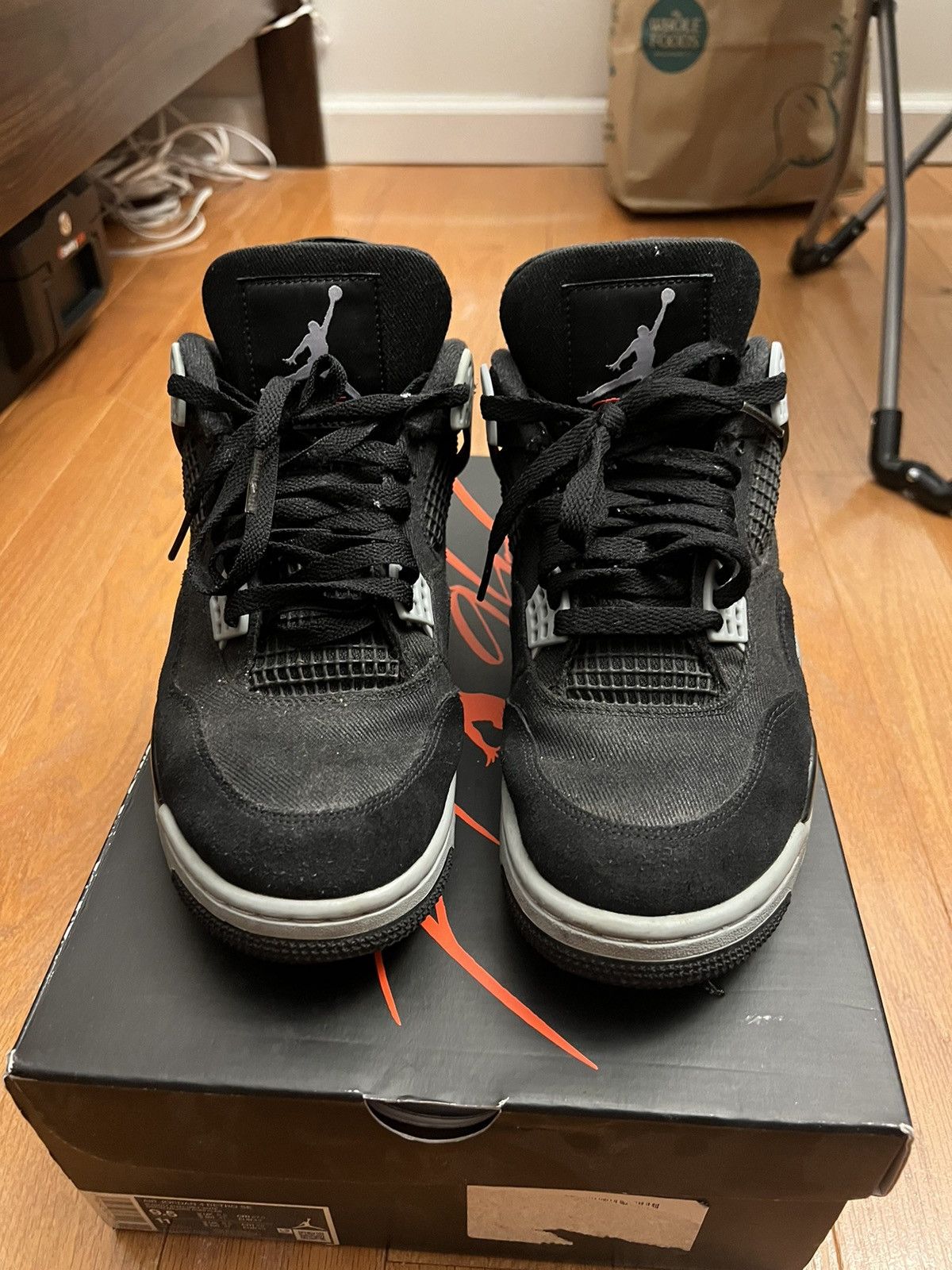 Jordan Brand Air jordan 4 retro se black canvas sz 9.5 Size US 9.5 / EU 42-43 - 9 Thumbnail