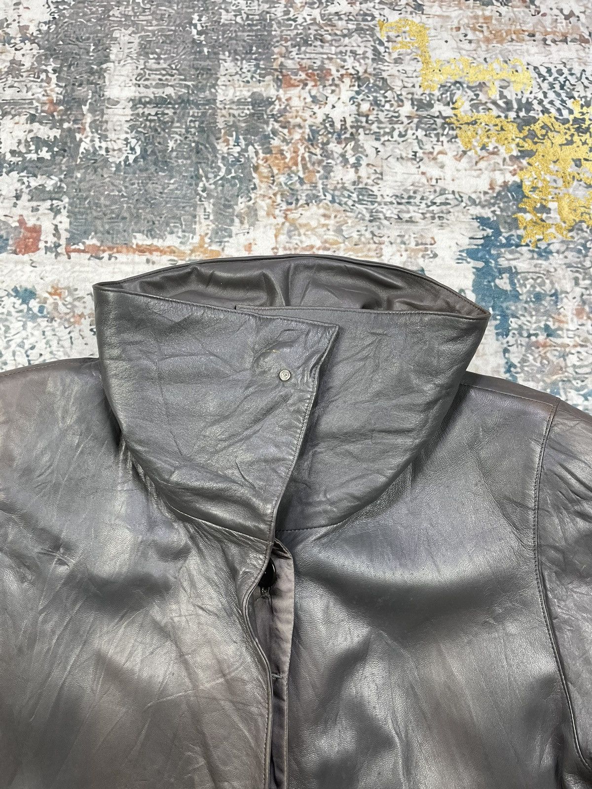 Tete Homme Vtg Katoh Kazutaka Distressed Leather Coats Size M / US 6-8 / IT 42-44 - 8 Thumbnail