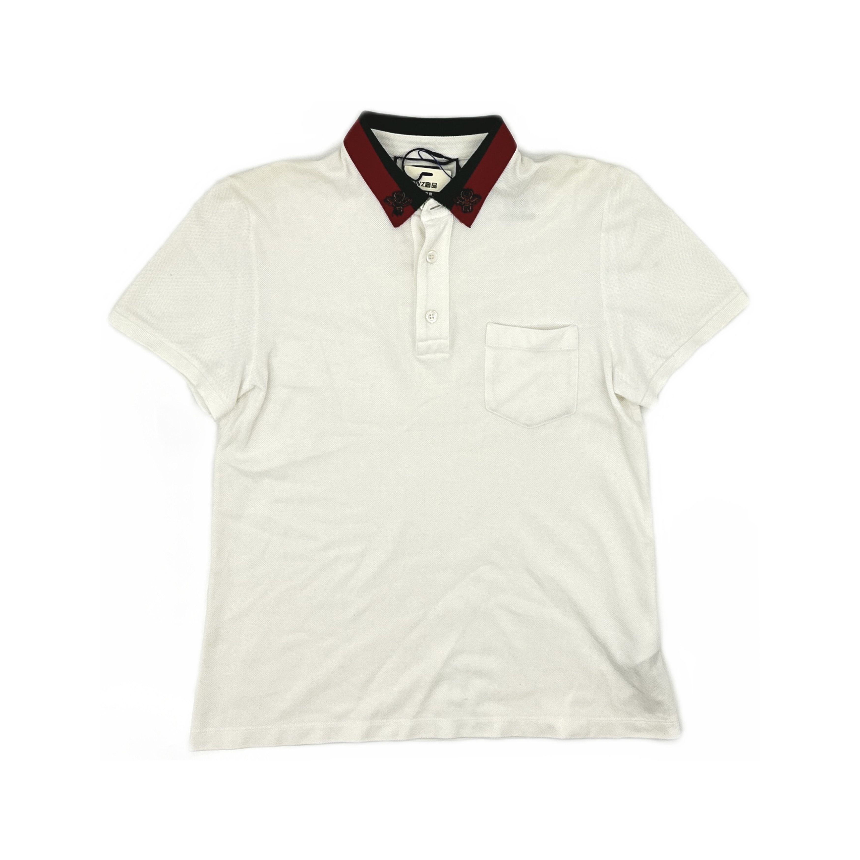 Gucci Gucci Bee Collar Polo Shirt Size M Size US M / EU 48-50 / 2 - 1 Thumbnail