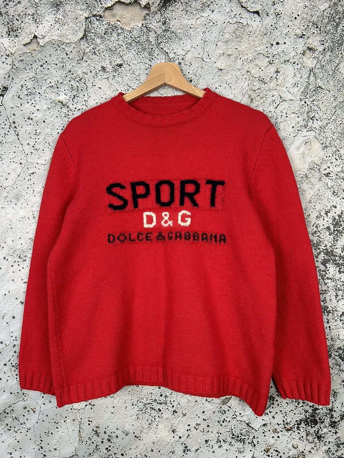 Dolce & Gabbana Vintage Dolce & Gabbana Sport Spellout Sweater Knit 90s Rare Size US M / EU 48-50 / 2 - 1 Thumbnail