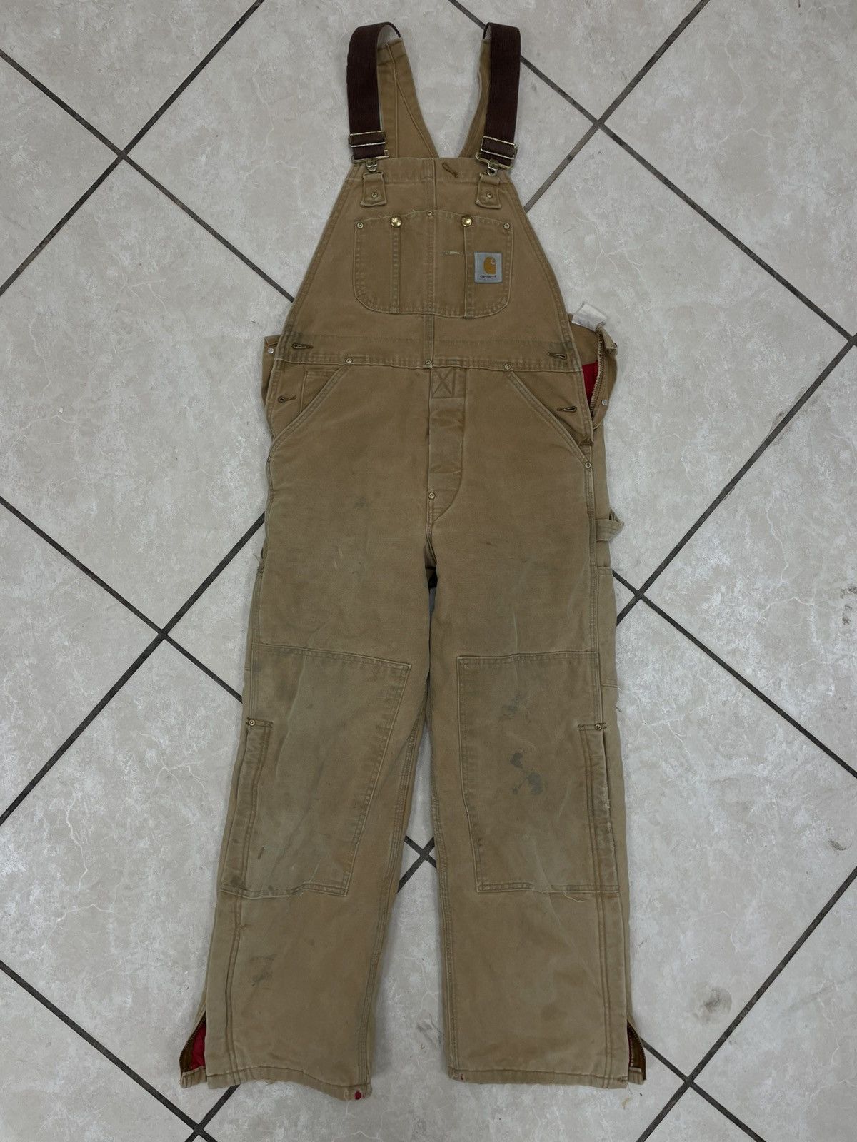 Carhartt × Carhartt Wip Vintage Carhartt Insulated Overall Double Knee Size US 33 - 1 Thumbnail