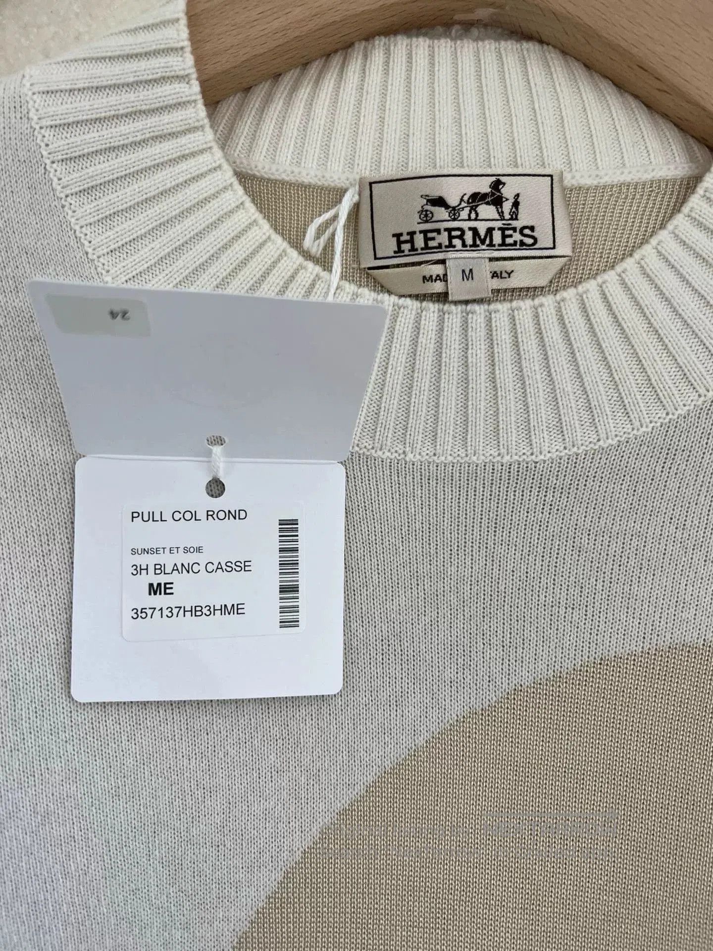 Hermes Hermes Men's Cashmere Sweater. Size US M / EU 48-50 / 2 - 8 Thumbnail