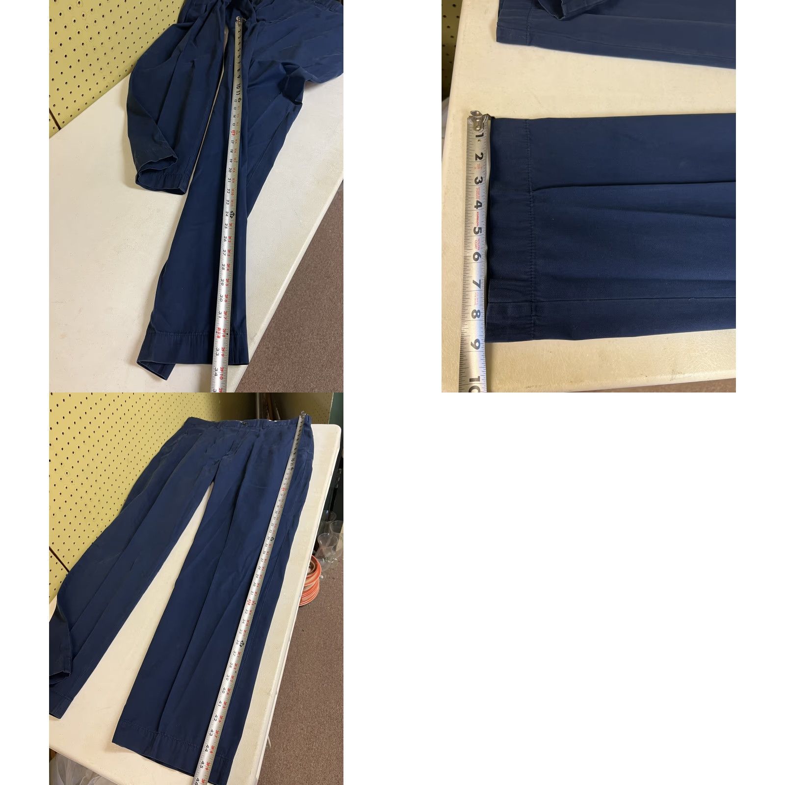 Polo Ralph Lauren VINTAGE Polo Ralph Lauren Chino Pants Mens 39x35 Tall 100% Cotton Navy Blue Size US L / EU 52-54 / 3 - 8 Thumbnail