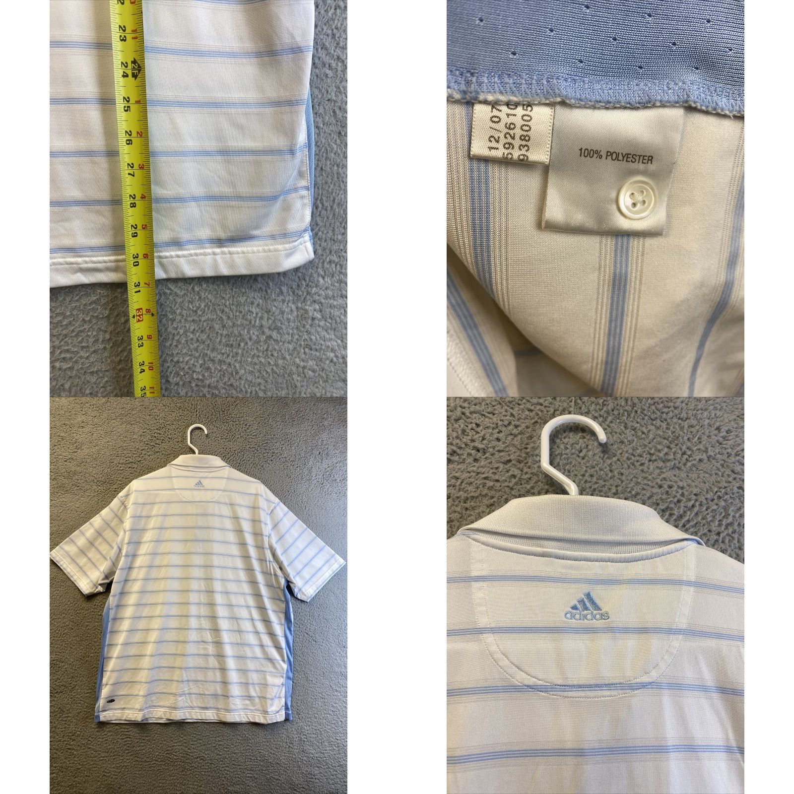 Adidas Adidas Polo Shirt Mens XL White Short Sleeve Golf Outdoor Casual Adult /97-28 Size US XL / EU 56 / 4 - 8 Thumbnail