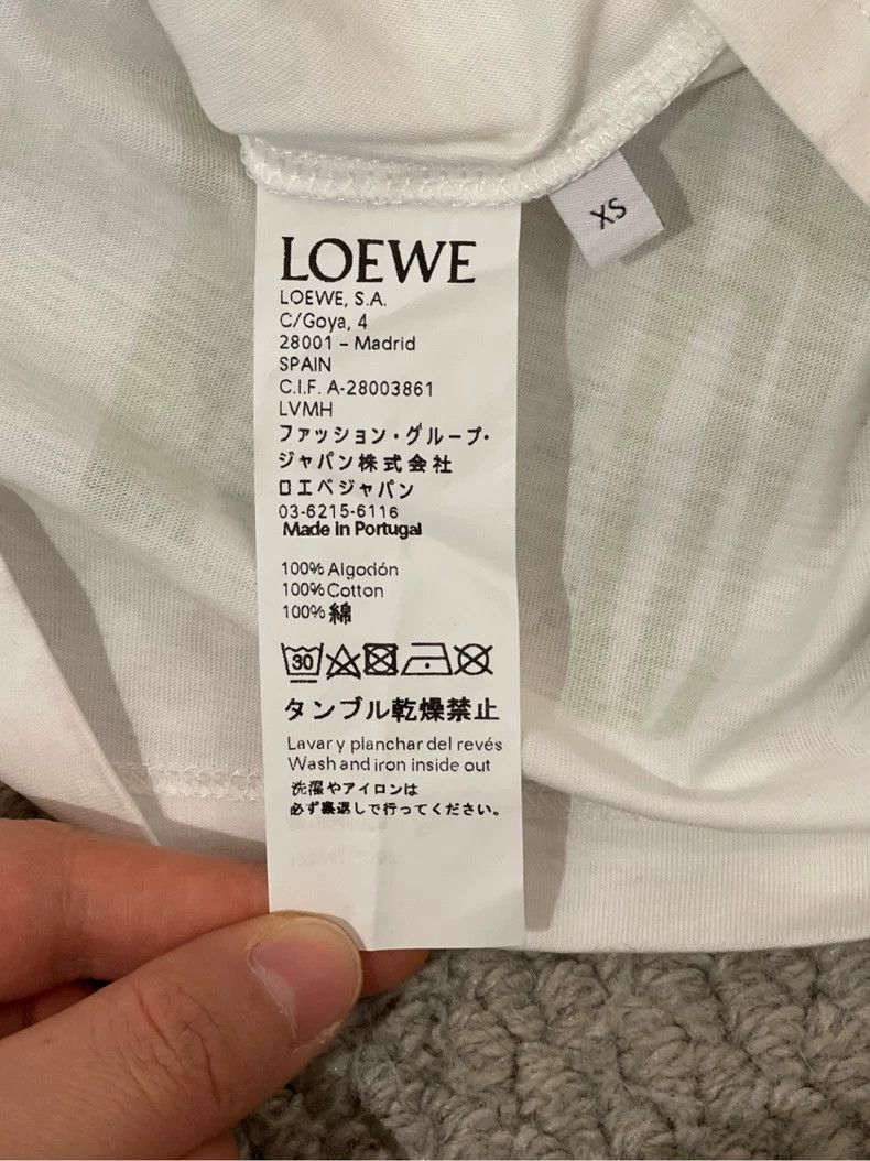 Loewe LOEWE White floral Logo short sleeve T-shirt Size XS / US 0-2 / IT 36-38 - 7 Thumbnail