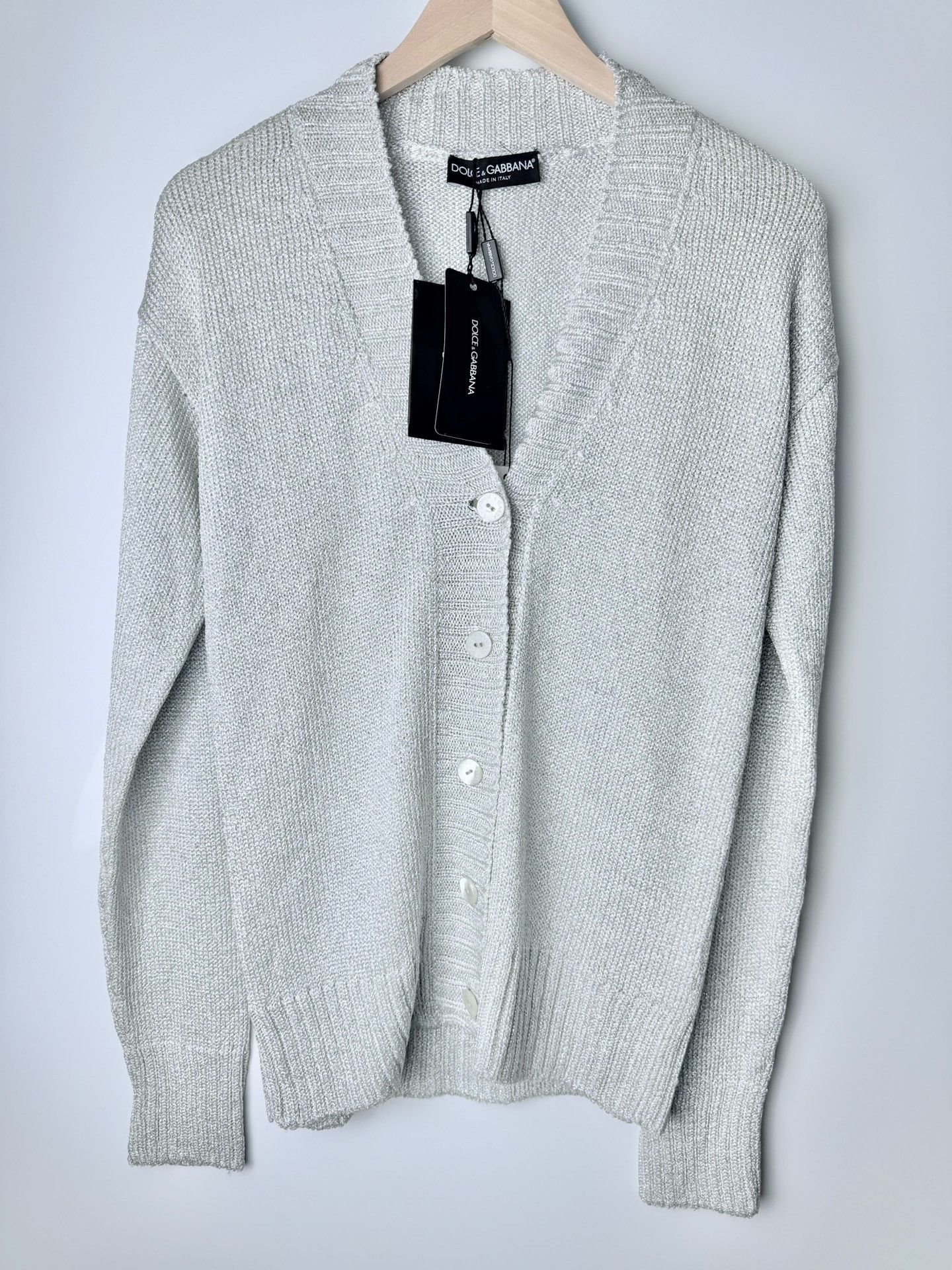 Giuseppe Zanotti Giuseppe Zanotti Knit Silver Sweater xxs Men Size US XXS / EU 40 - 1 Thumbnail