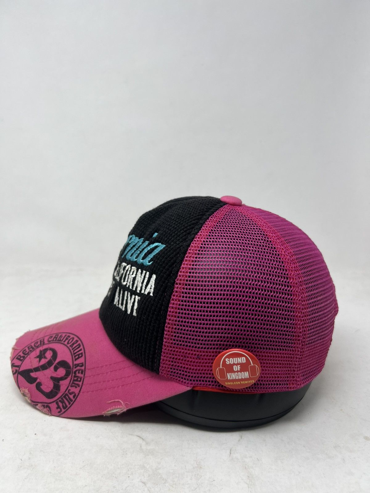 14th Addiction California 23 Distressed Trucker Hat Size ONE SIZE - 2 Thumbnail