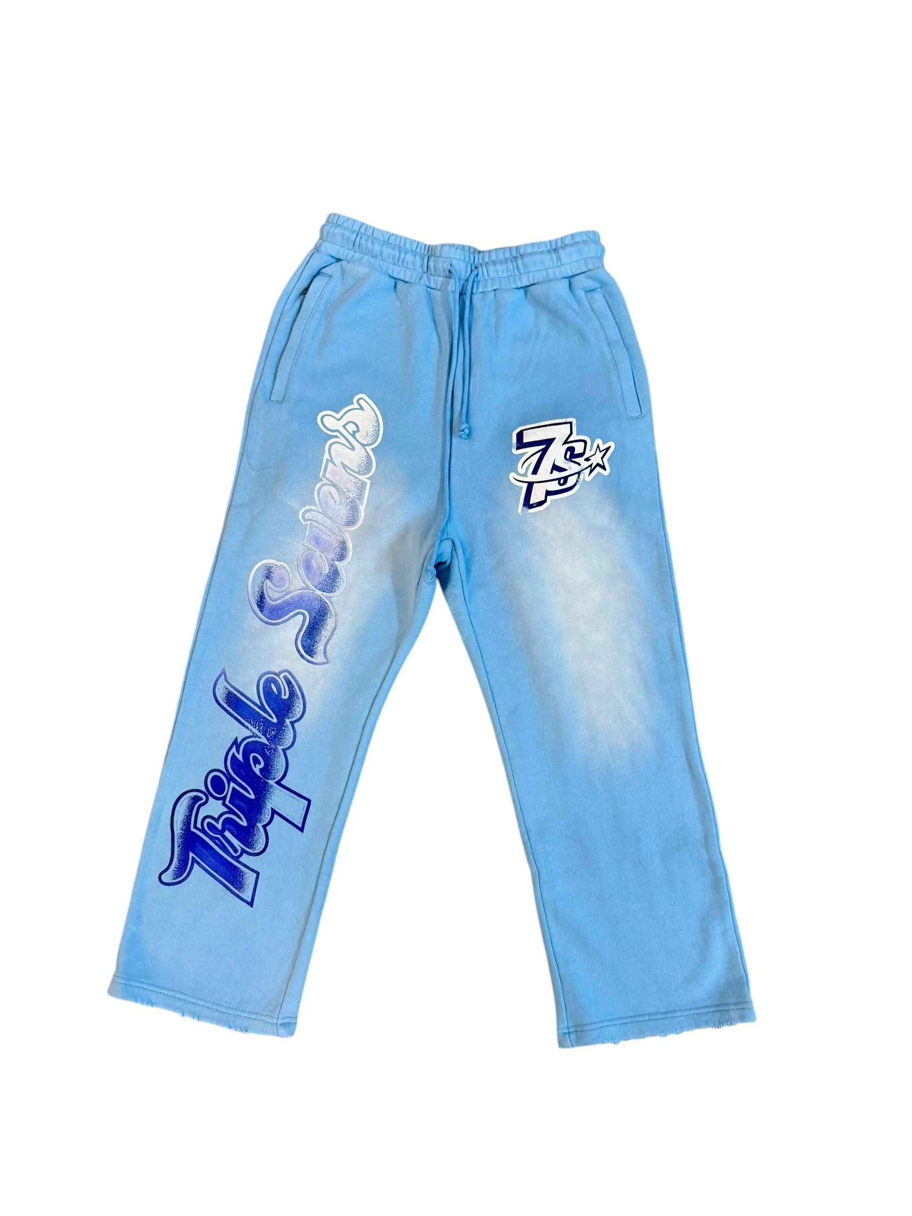 TRIPLE SEVENS Triple Seven All Star Sweats "Blue" Size US 32 / EU 48 - 1 Preview