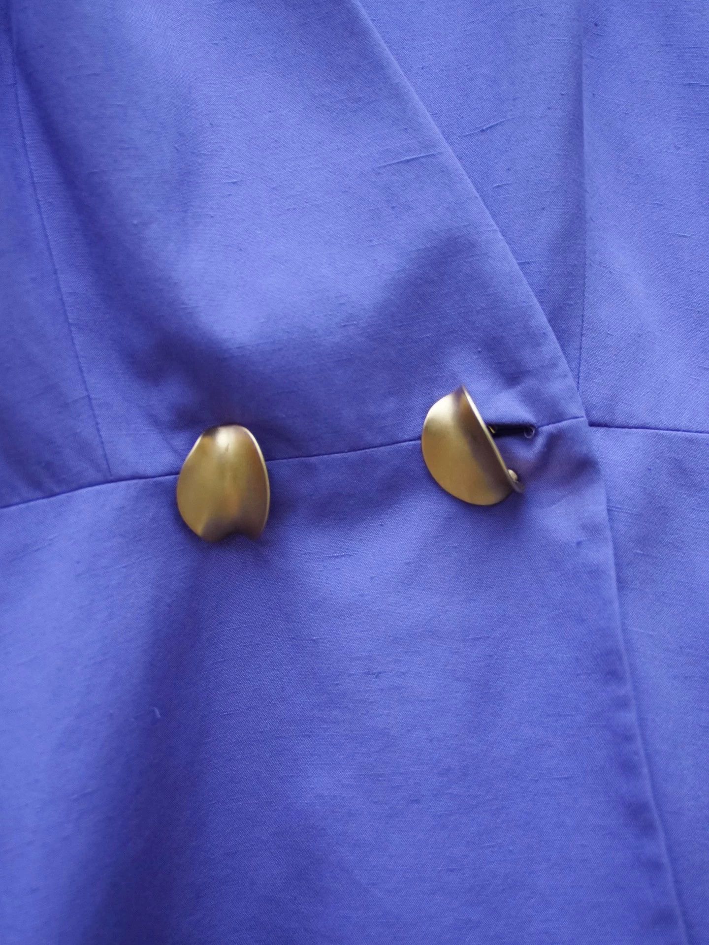 Dior CD Vintage Purple Metal Button Waist-Cut Blazer US8 Size M / US 6-8 / IT 42-44 - 9 Thumbnail