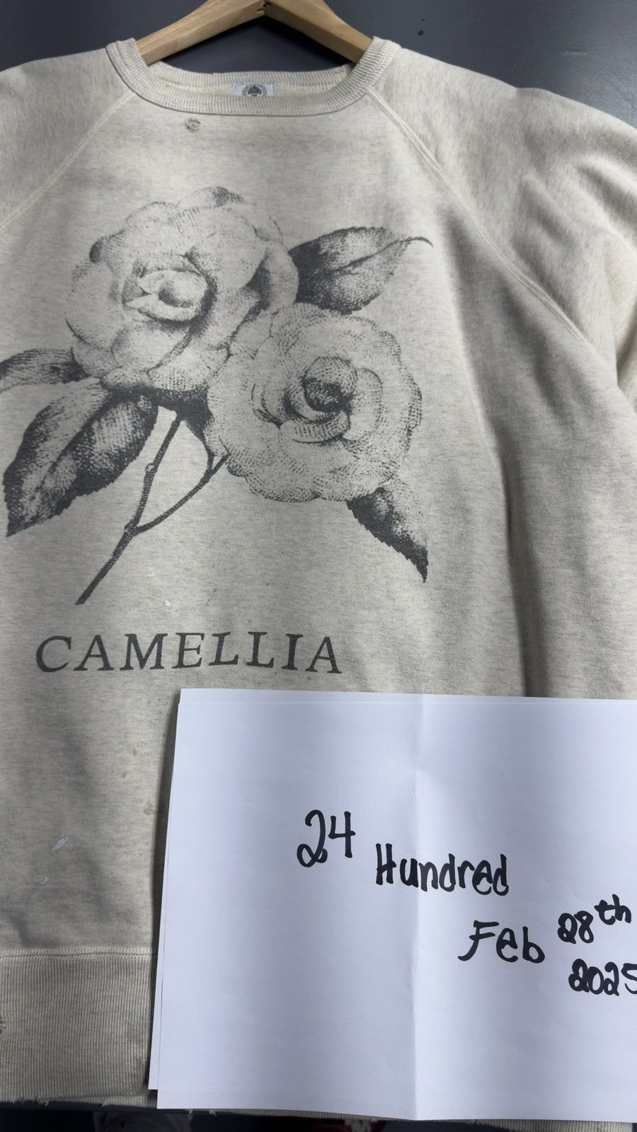 Saint Michael Saint Michael Camellia Raglan Sleeve Sweatshirt - Grey Size US XL / EU 56 / 4 - 3 Thumbnail