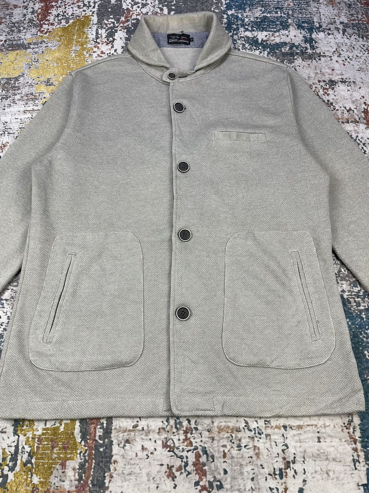Kansai Yamamoto Kansai Yamamoto Up To You Button Up Sweatshirt Jacket Size US L / EU 52-54 / 3 - 3 Thumbnail