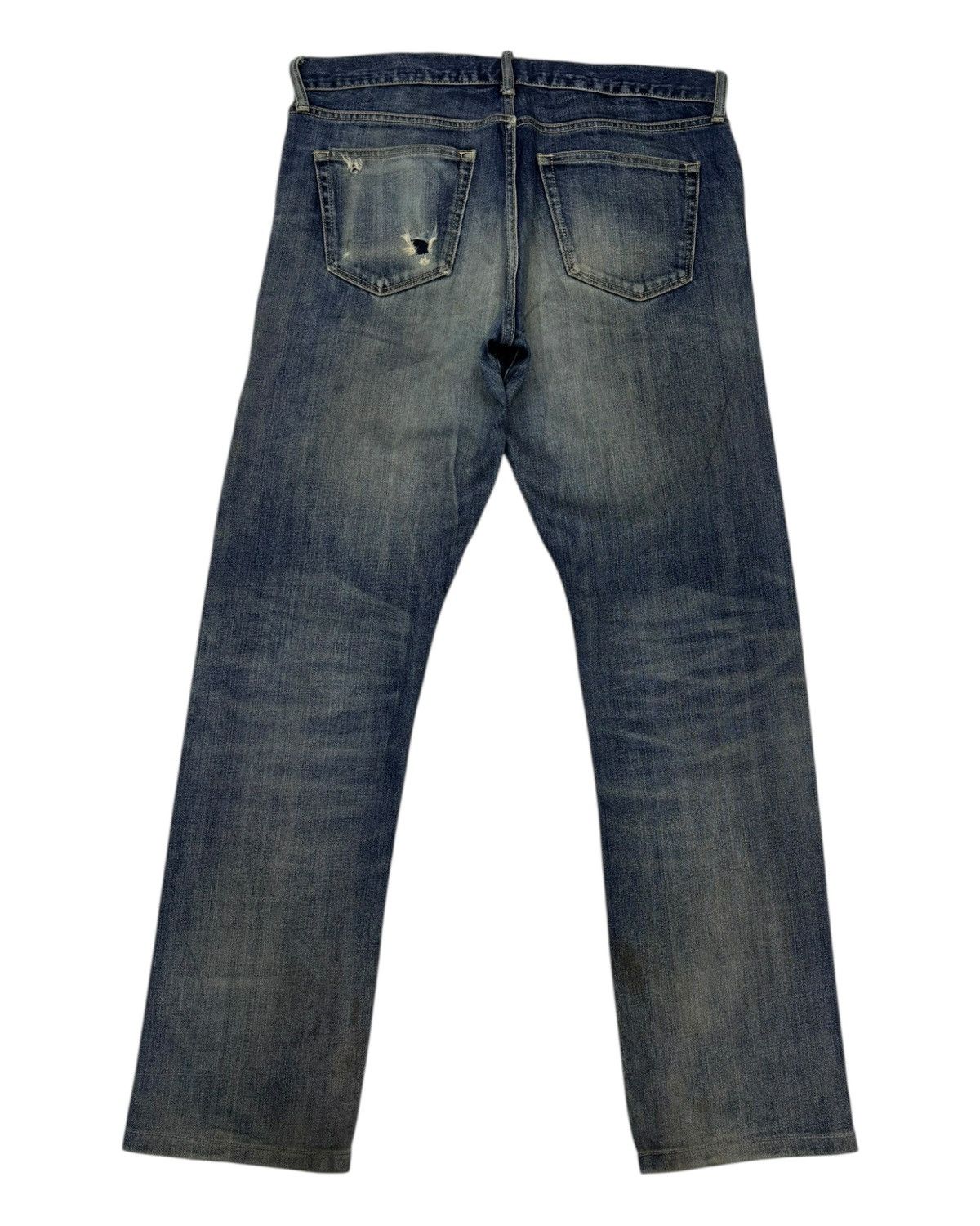 Japanese Brand × Undercover × Uniqlo VINTAGE MUD RUSTY SELVEDGE JEANS UNIQLO UNDERCOVER STYLE Size US 34 / EU 50 - 6 Thumbnail