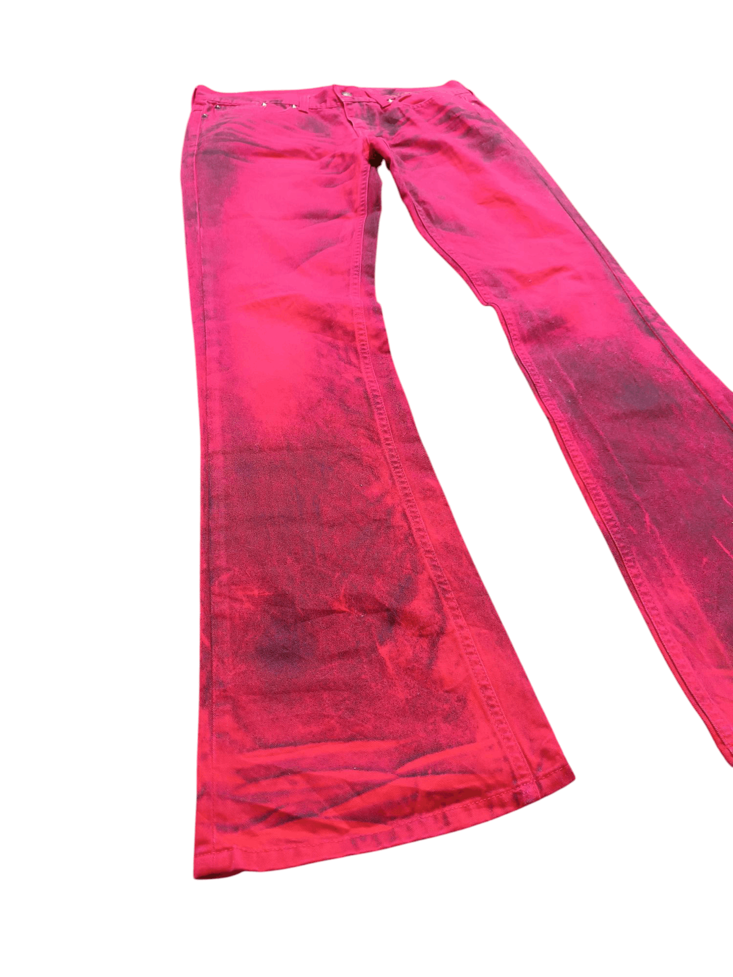 Japanese Brand FIRE🔥Japanese Brand Whisker Punk Flare Stud Denim E250 Size US 32 / EU 48 - 10 Thumbnail