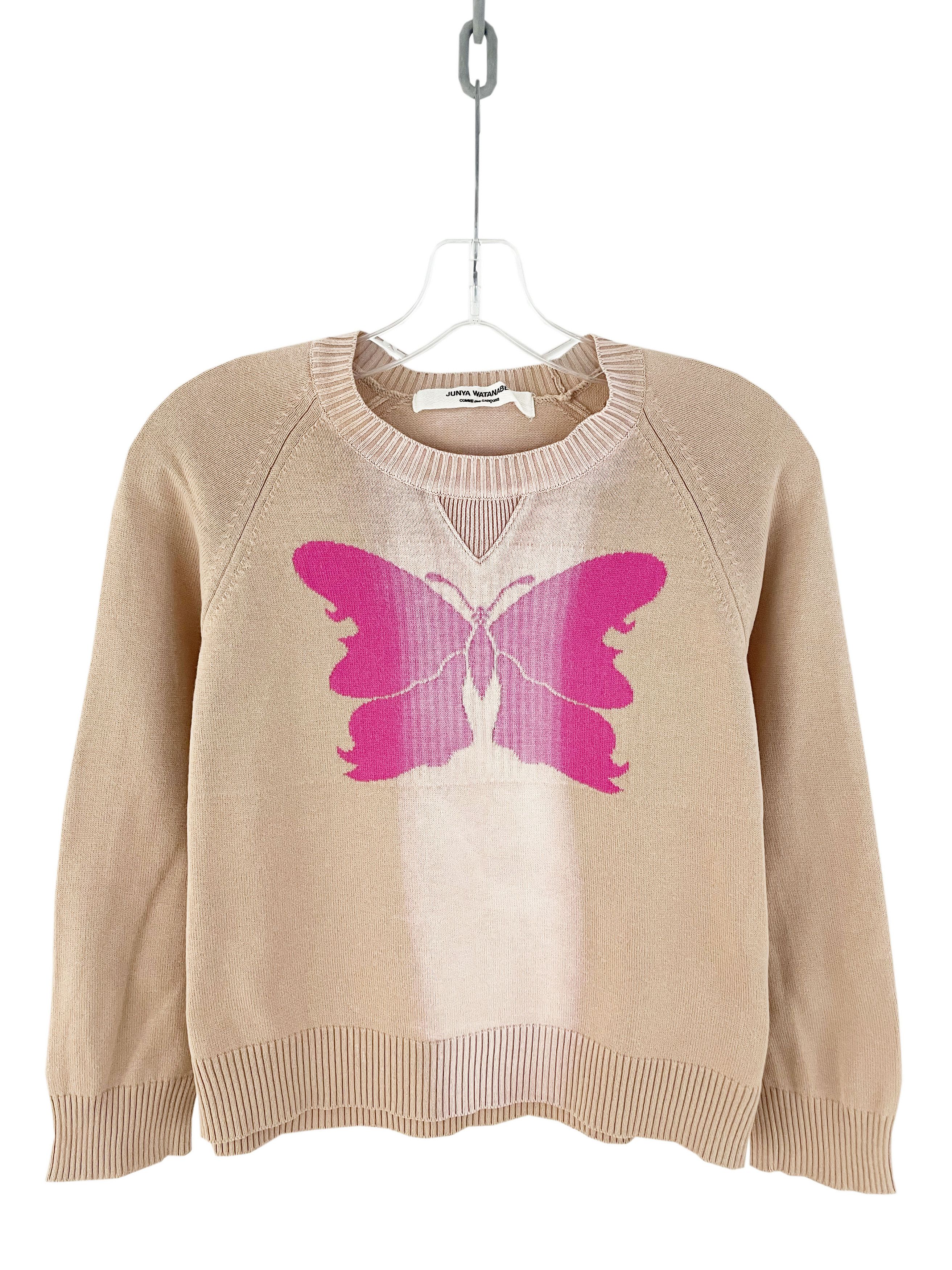 Junya Watanabe 2001 Butterfly Knit Sweater Size S / US 4 / IT 40 - 1 Thumbnail