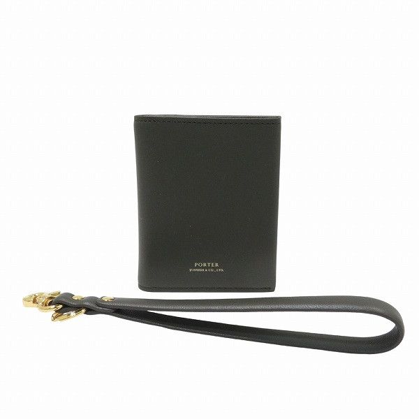 Other Other Porter Girl Uni Wallet Khaki Leather Bifold Leather Short Wallet 284-01378 in Pristine Condition Size ONE SIZE - 1 Thumbnail