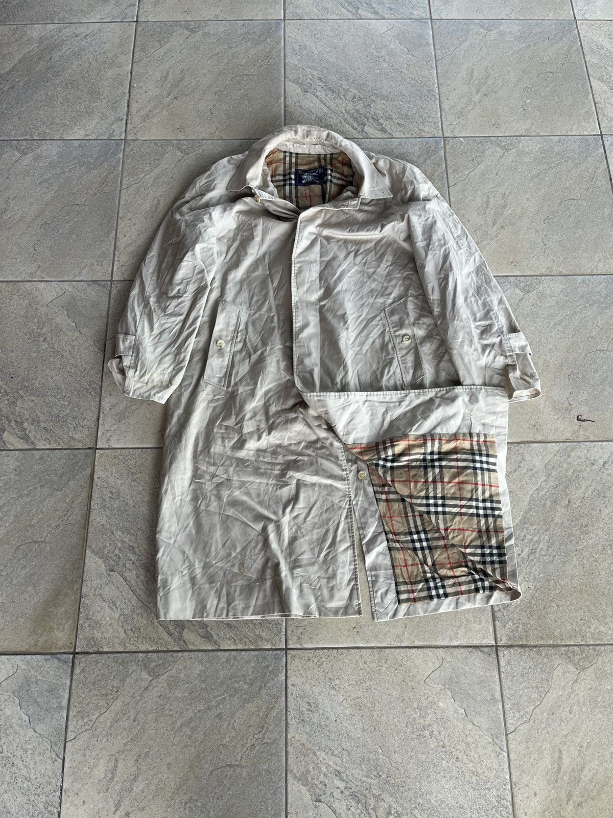 Burberry Vintage burberry nova check lined trench coat Size US XL / EU 56 / 4 - 1 Thumbnail