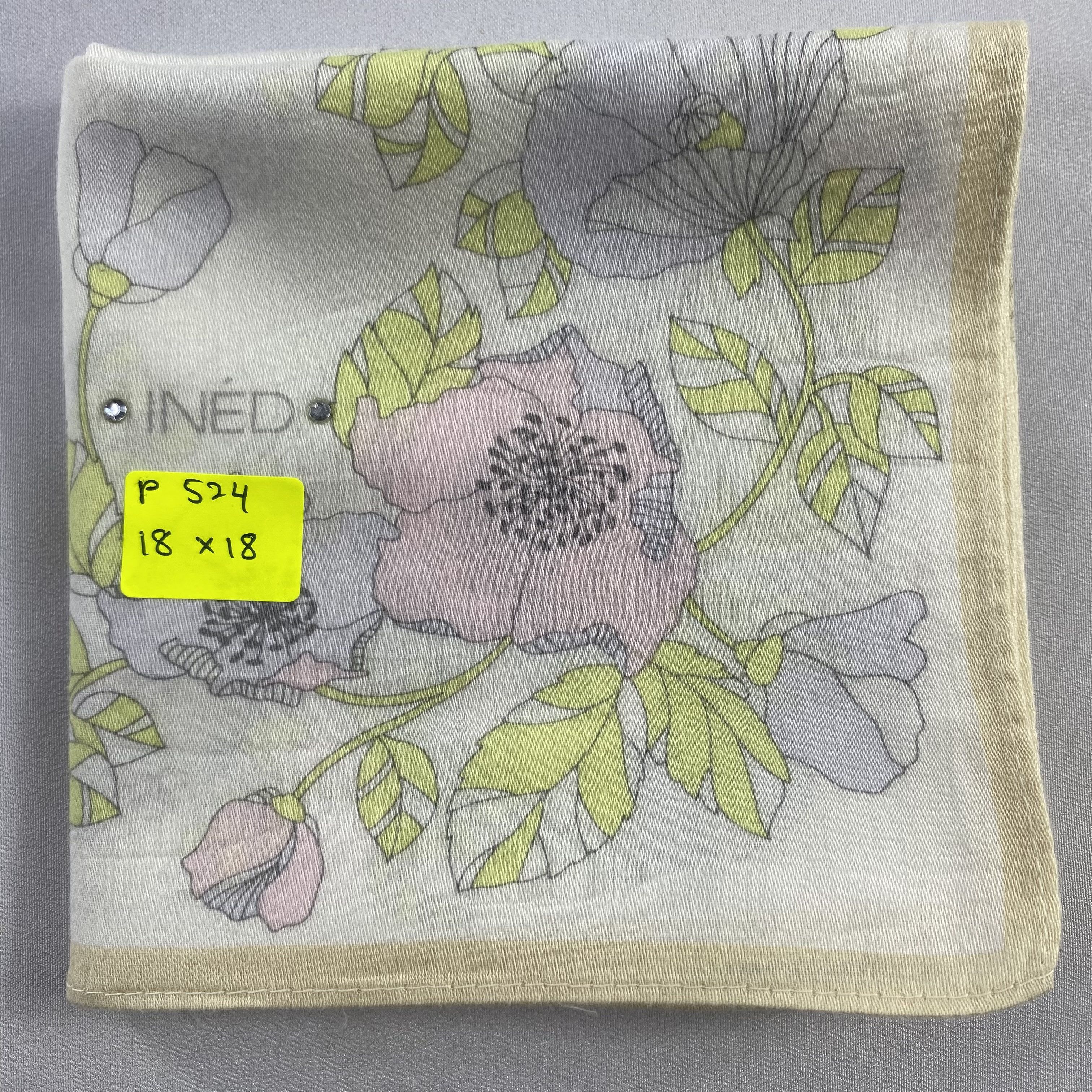 Vintage Ined Neckerchief / Bandana / Handkerchief-P524 Size ONE SIZE - 5 Thumbnail