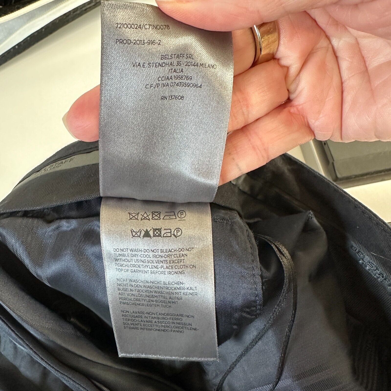 Belstaff NWT Belstaff Black The Derby Classic Trouser Flare Legs 40 Size 27" / US 4 / IT 40 - 12 Thumbnail