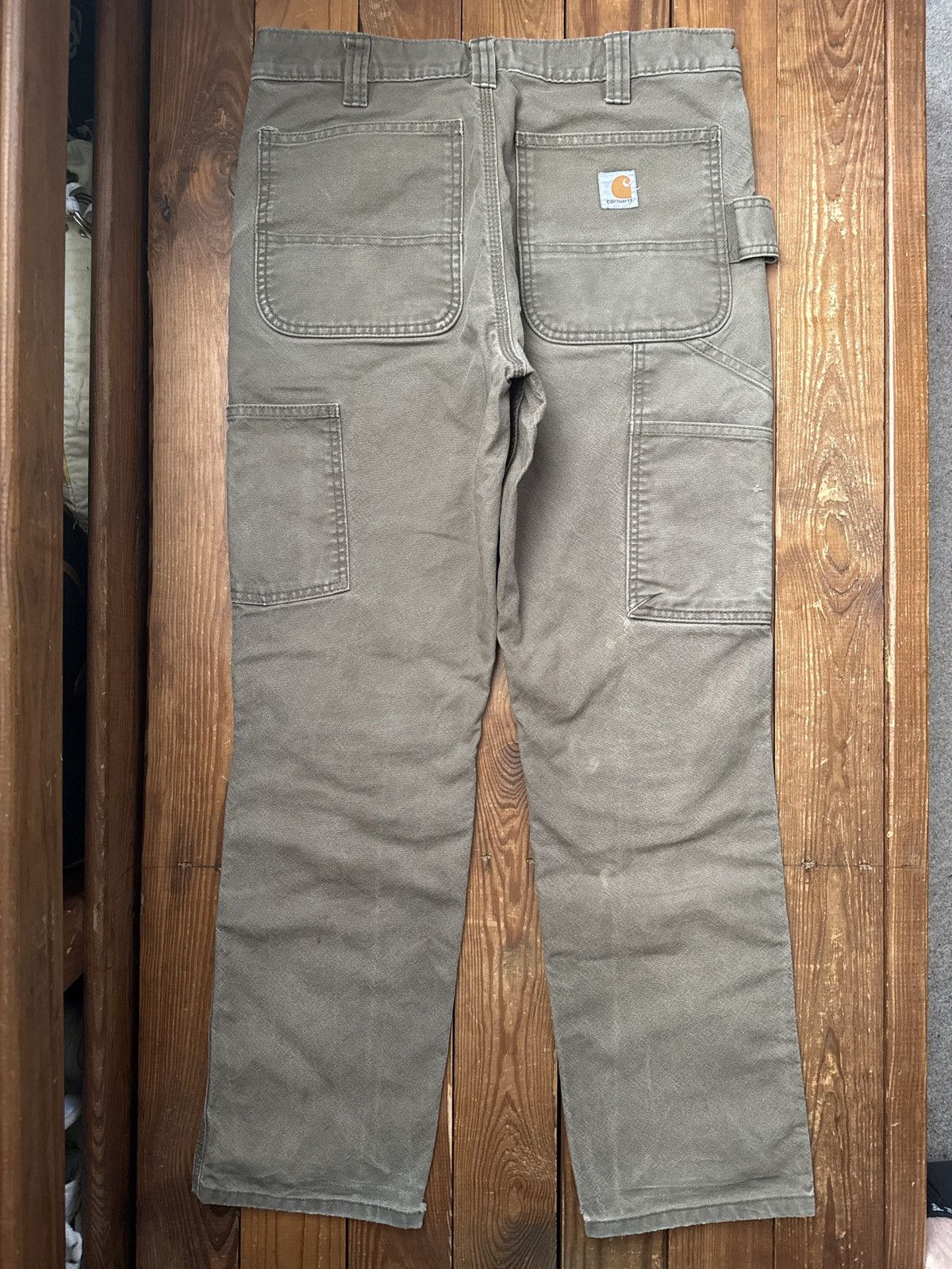 Carhartt Vintage Carhartt Green Double Knee Pants Size US 32 / EU 48 - 2 Thumbnail
