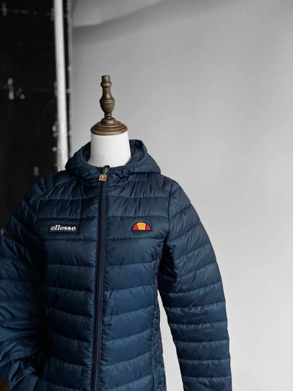 Designer × Ellesse Ellesse Womens Blue Lompard Padded Full Zip Jacket Pockets Size S / US 4 / IT 40 - 4 Thumbnail