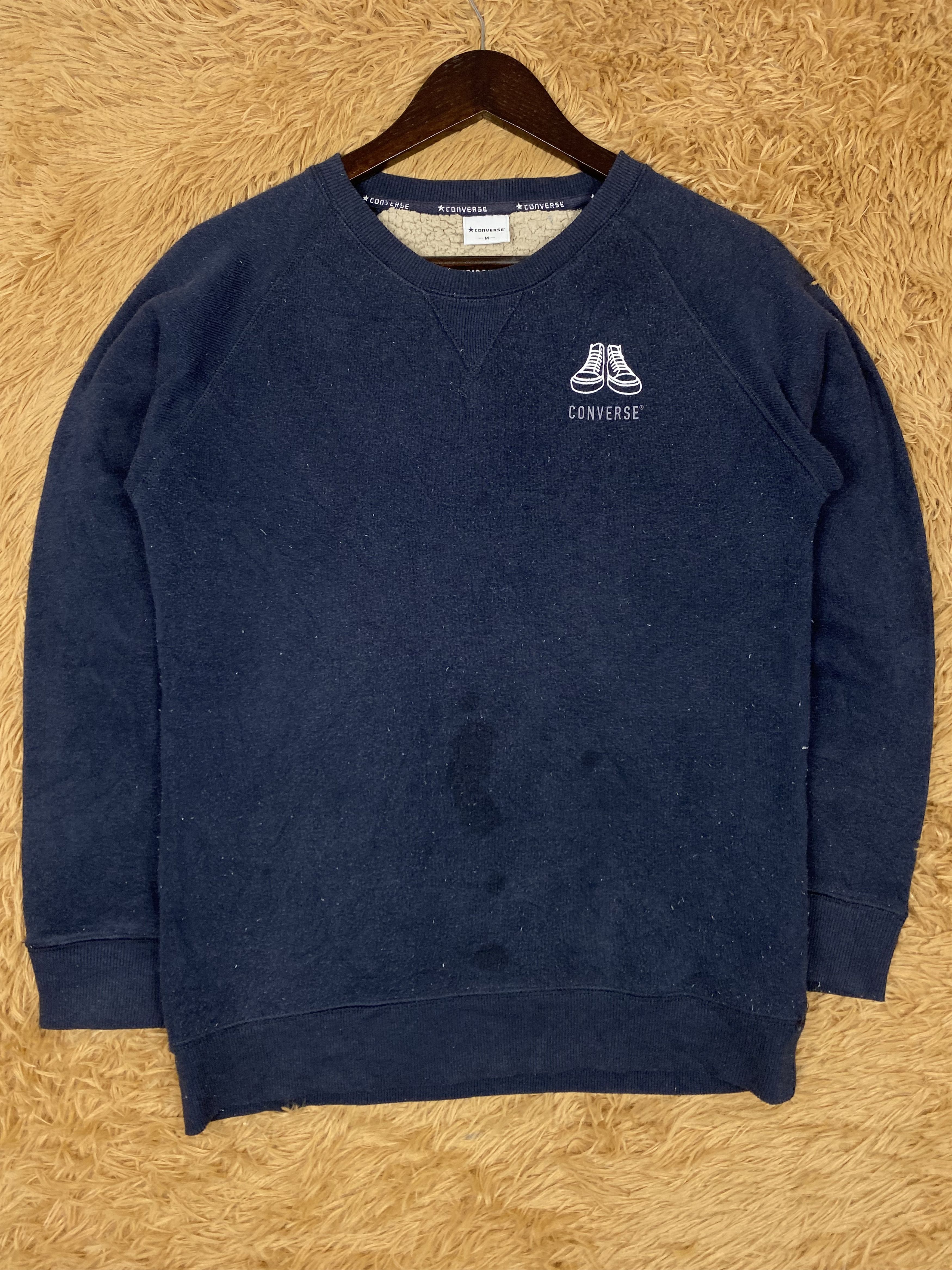 Converse × Vintage Vintage Converse Fleece Lining Sweatshirts PS0254 Size US M / EU 48-50 / 2 - 1 Thumbnail