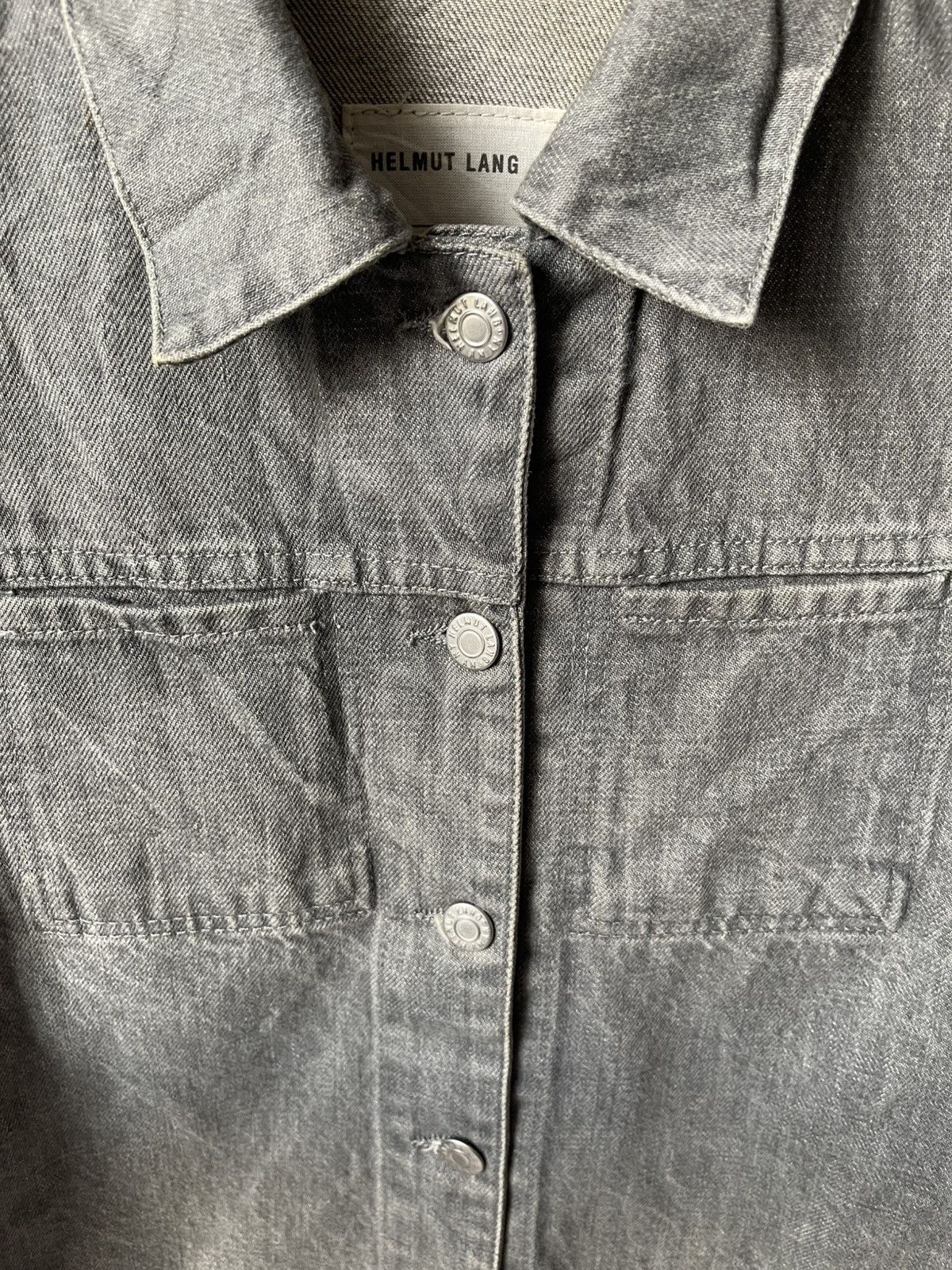 Helmut Lang 90s Helmut Lang Slim 2Pocket Turn Up Denim Jacket Size US XS / EU 42 / 0 - 6 Thumbnail
