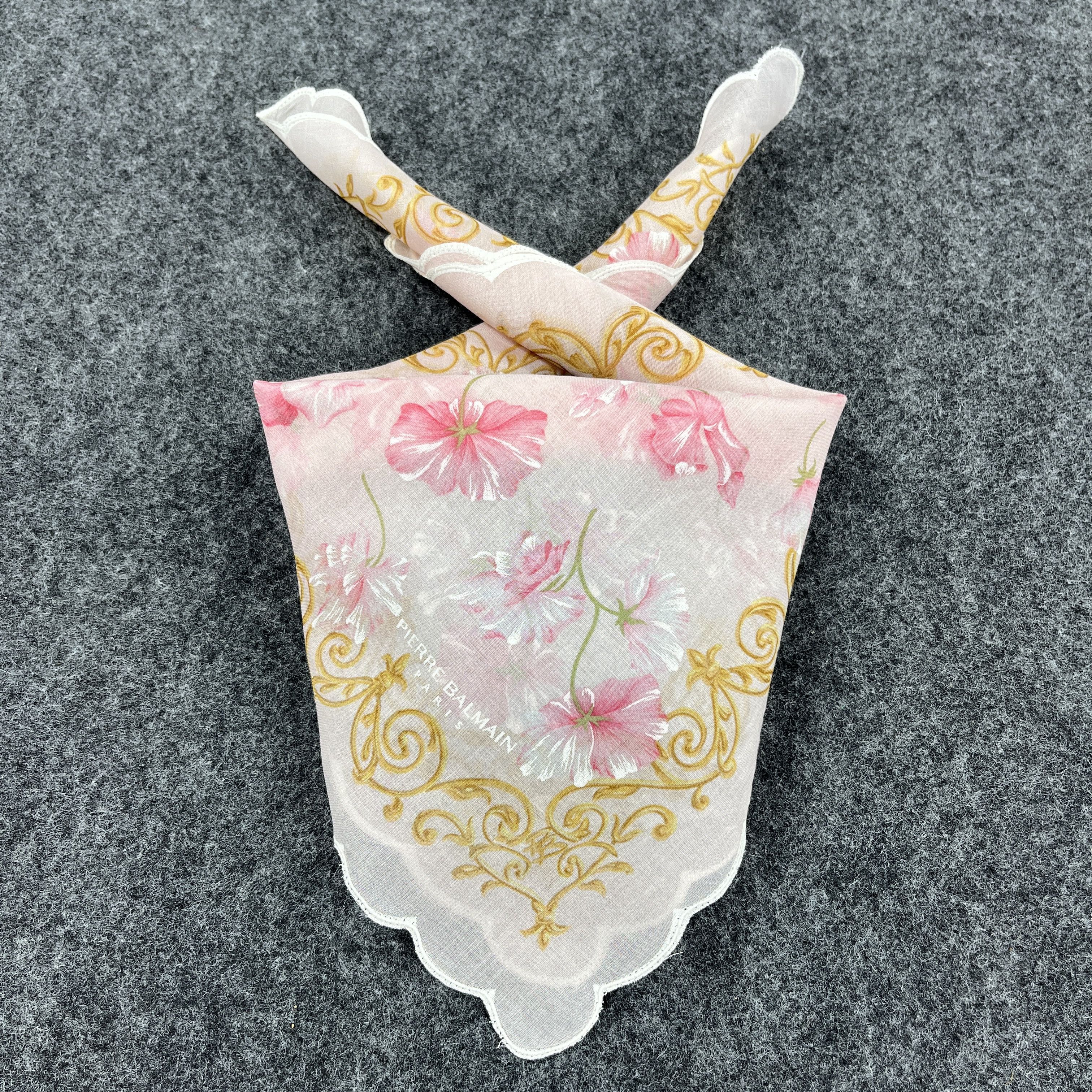 Pierre Balmain × Vintage Pierre Balmain Handkerchief / Bandana / Neckerchief B308 Size ONE SIZE - 1 Thumbnail