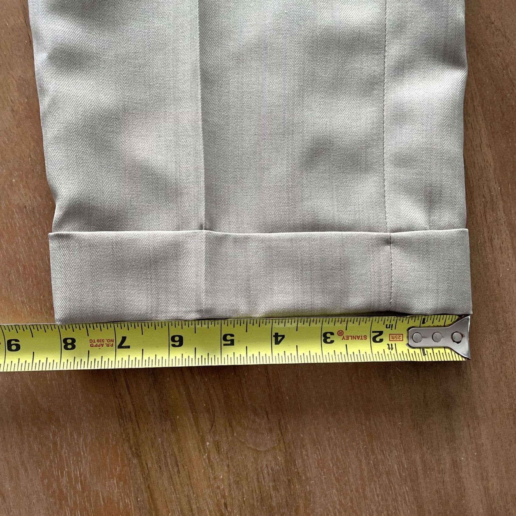 Van Heusen Van Heusen Slim Fit Flat Front Pants Mens 34 x 28 Beige Office Dressy Casual Shirt? Size US 34 / EU 50 - 8 Thumbnail