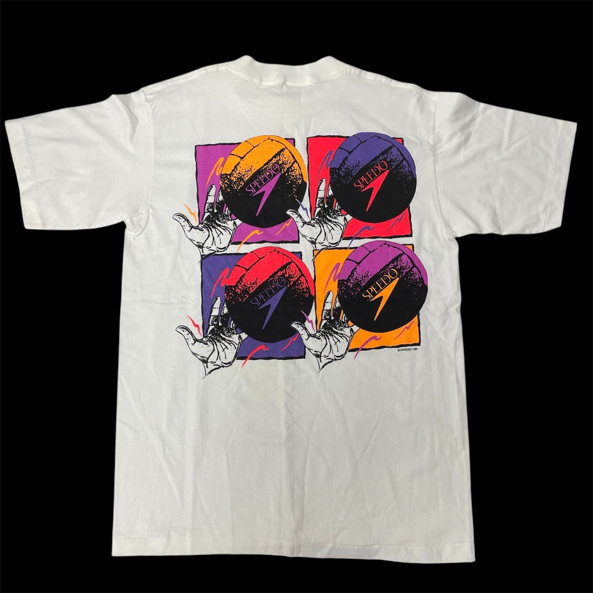 Speedo NWT NOS NEW Vtg Speedo NEON VOLLEYBALL 1991 T Shirt Size US L / EU 52-54 / 3 - 11 Thumbnail