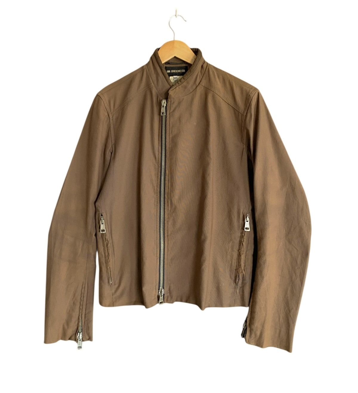 Ann Demeulemeester Very Rare Brand Ann Demeulemeester Biker Jacket 2000s Size US XXS / EU 40 - 1 Thumbnail