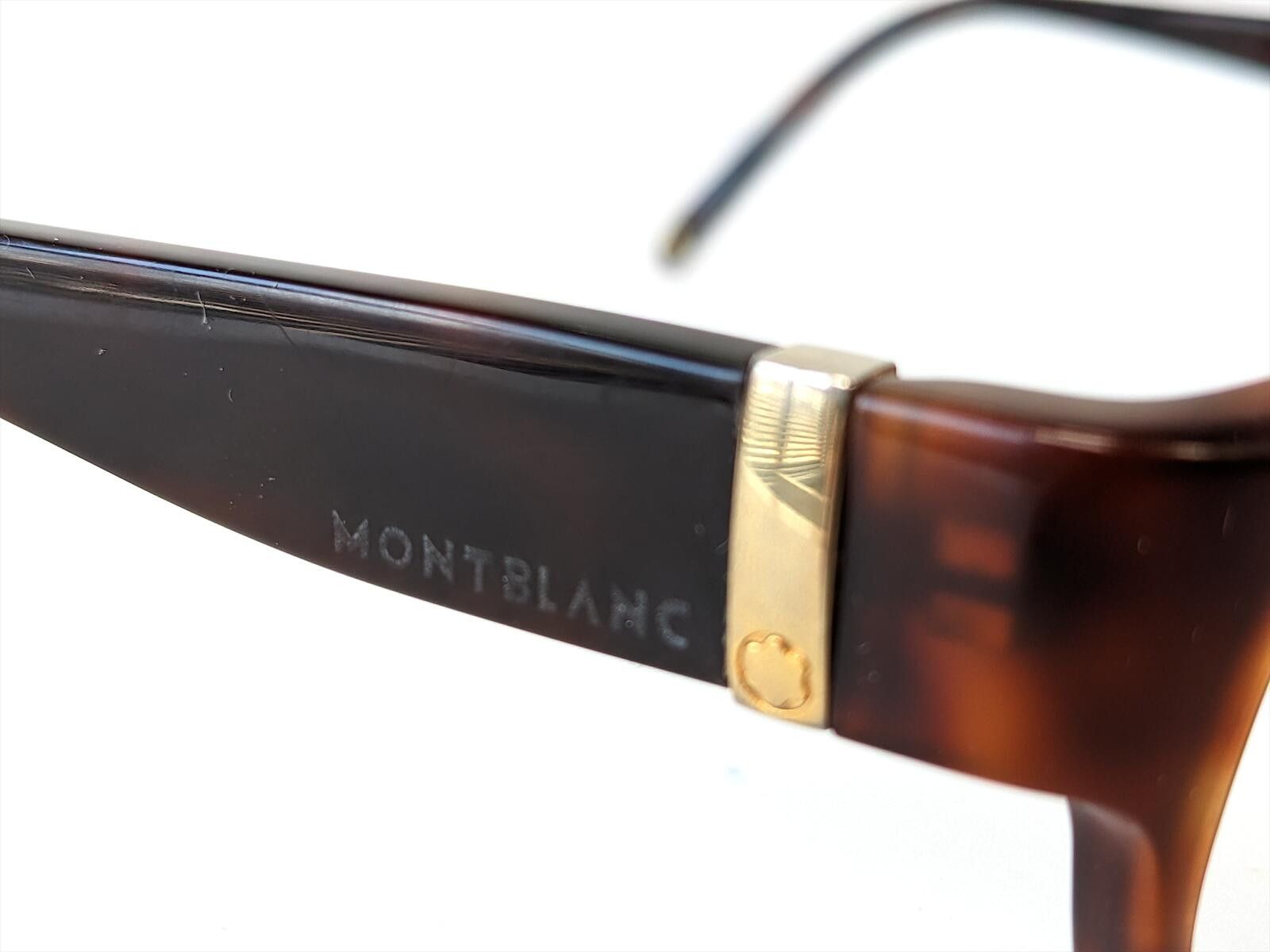 Montblanc Montblanc MB 210 Men Eyeglasses Italy | Tortoise Rectangular Size ONE SIZE - 6 Thumbnail