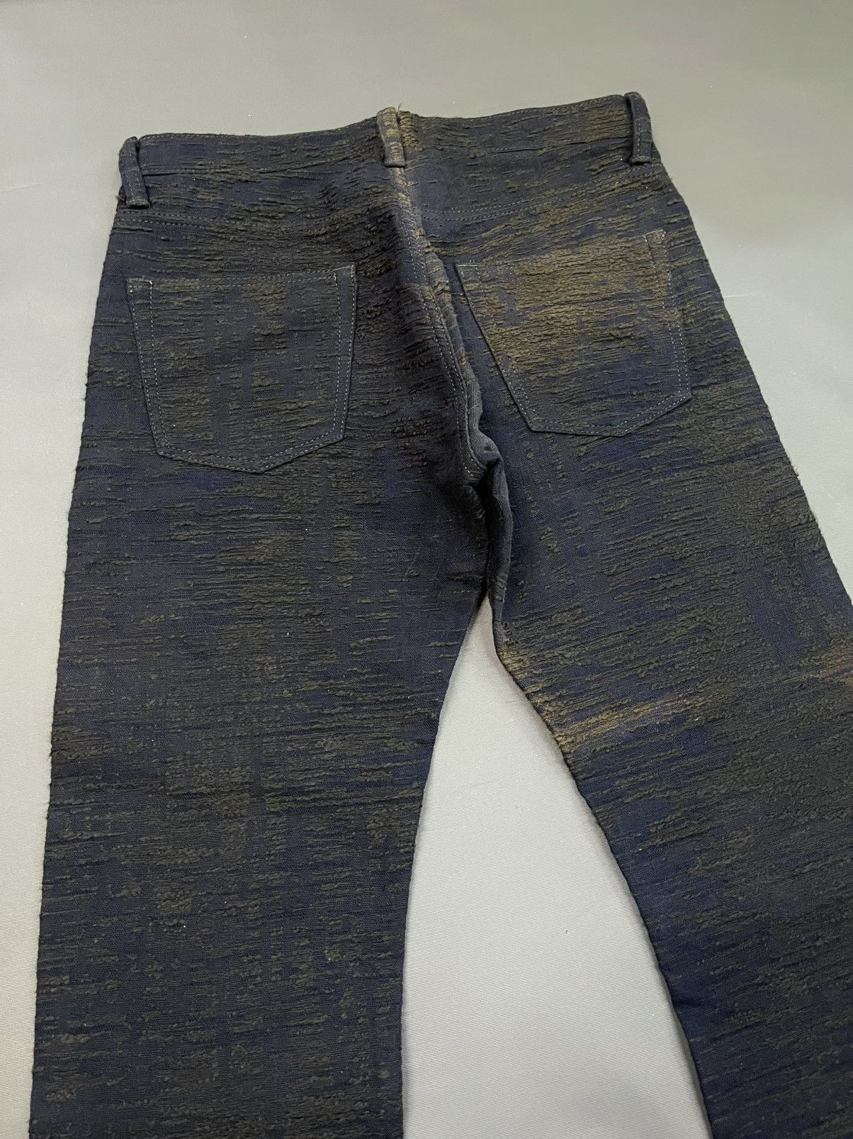 Issey Miyake × Le Grande Bleu (L.G.B.) ISSEY MIYAKE DENIM SASHIKO MIYAKE STUDIO DESIGNER JEANS Size US 33 - 5 Thumbnail