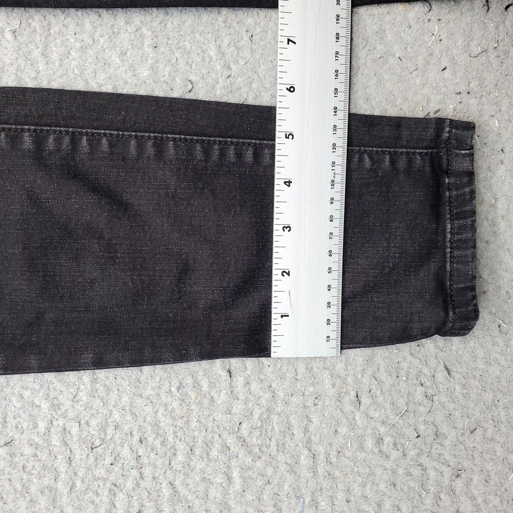 Ann Taylor Ann Taylor Skinny Jeans Womens 6 Black Denim High Rise Jeans Size 28" / US 6 / IT 42 - 5 Thumbnail